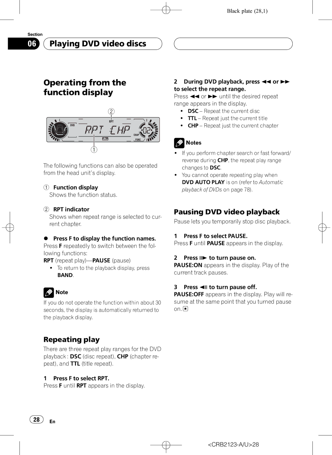 Pioneer DVH-P5850MP operation manual 