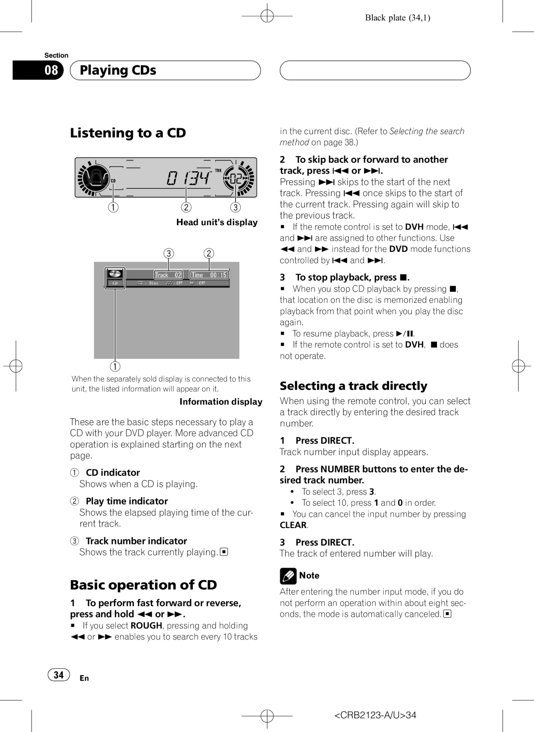 Pioneer DVH-P5850MP operation manual 