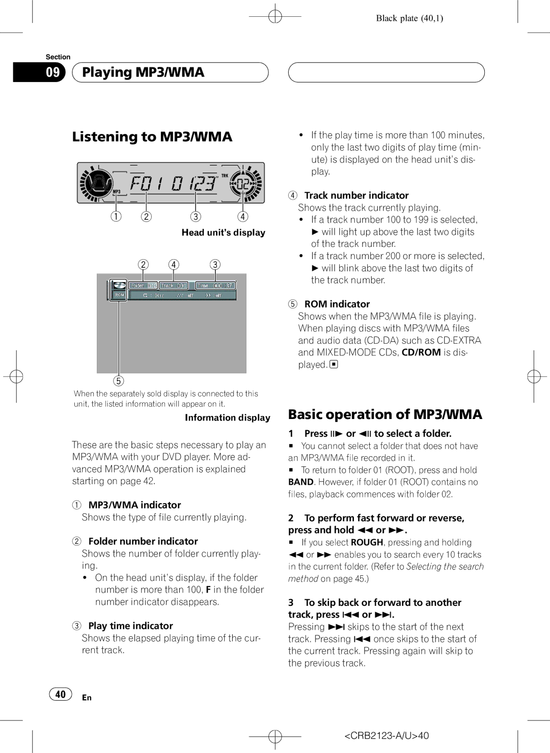 Pioneer DVH-P5850MP operation manual 