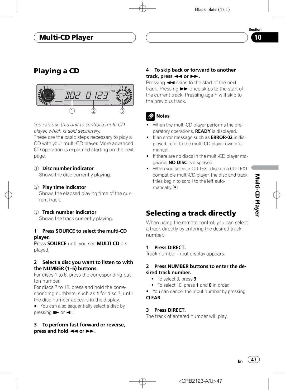 Pioneer DVH-P5850MP operation manual 