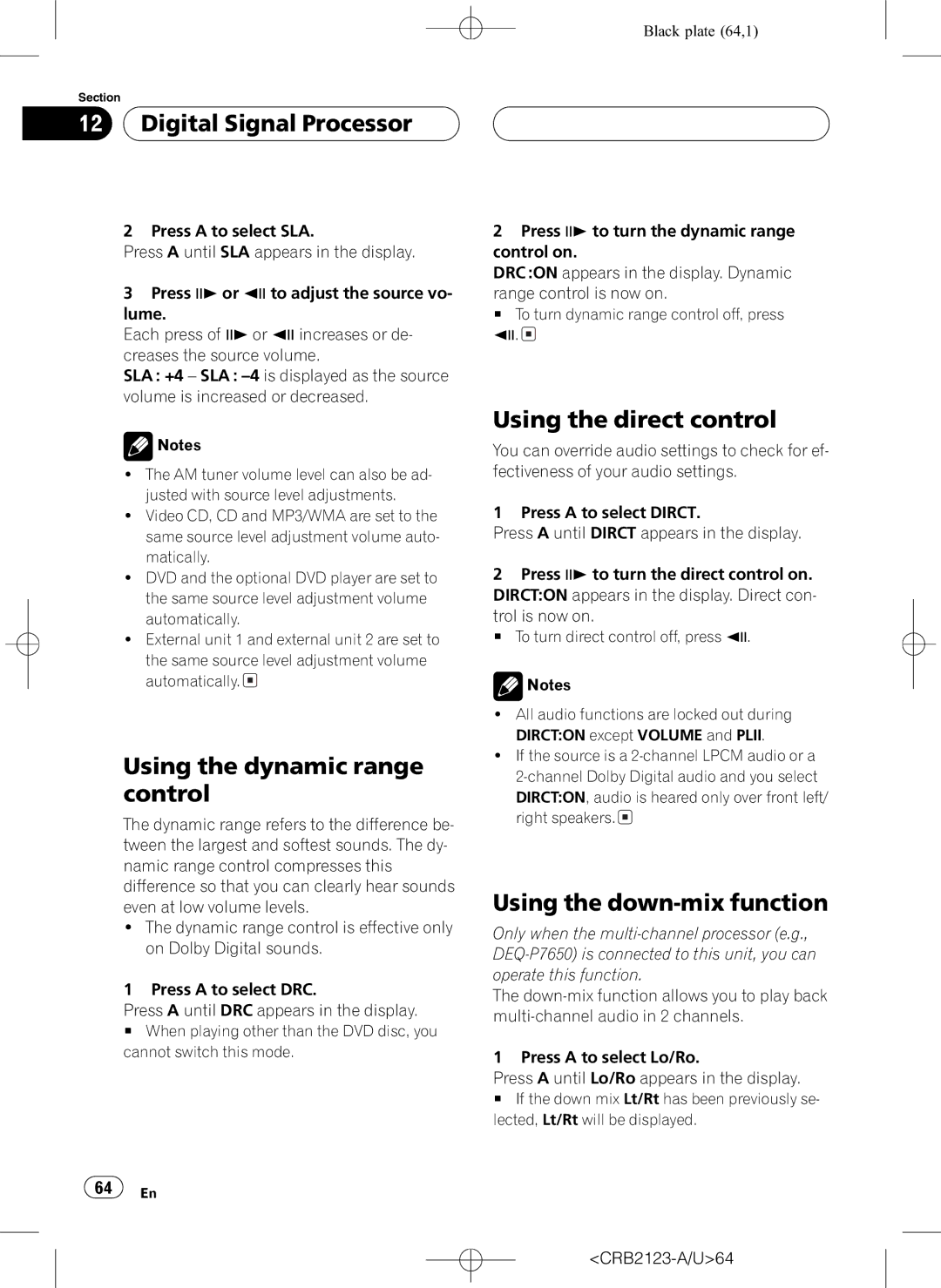 Pioneer DVH-P5850MP operation manual 