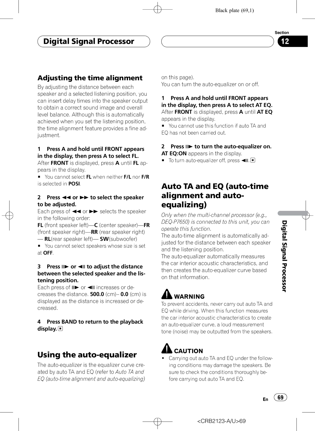 Pioneer DVH-P5850MP operation manual 