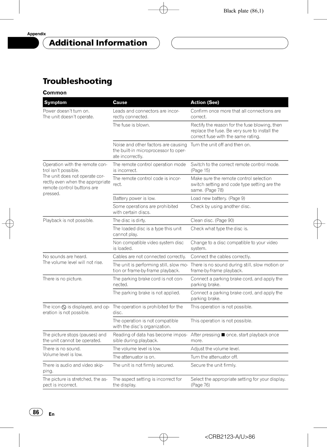 Pioneer DVH-P5850MP operation manual 