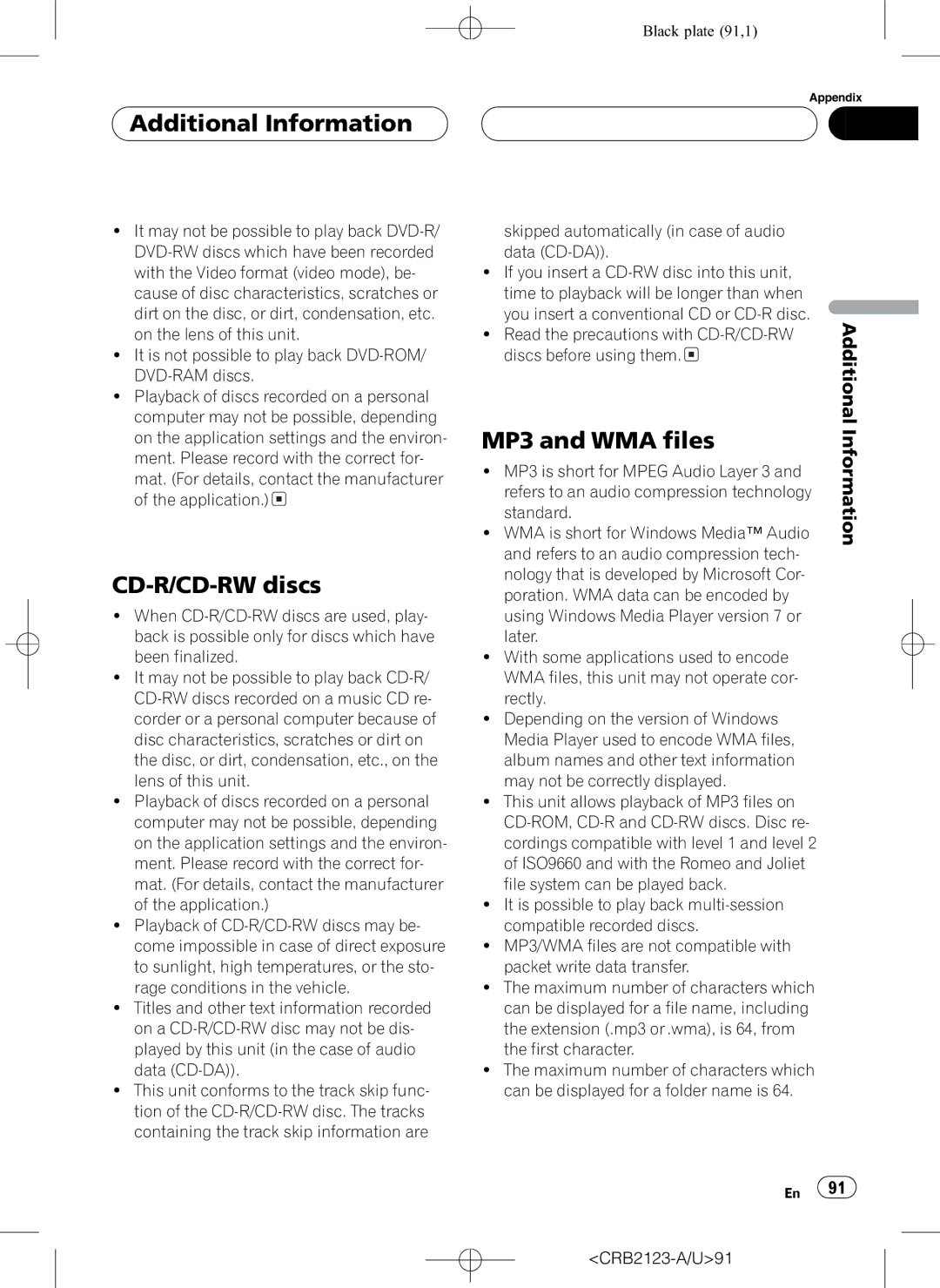 Pioneer DVH-P5850MP operation manual 