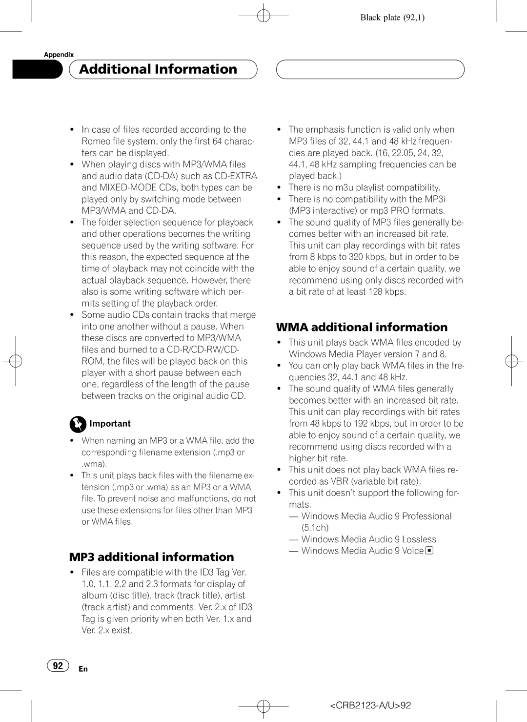 Pioneer DVH-P5850MP operation manual 