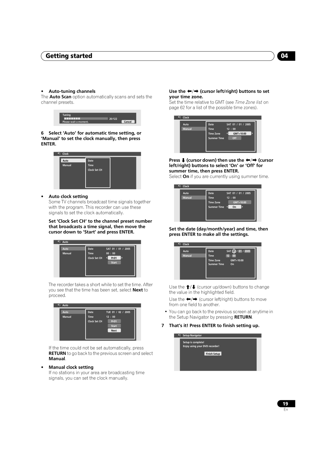 Pioneer DVR-230-S manual Getting started 