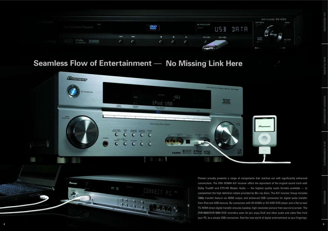 Pioneer DVR-340H-S, DVR-660H-S, DVR-560H-S A/V Receivers Dvd Players Hdd/Dvd Recorders, Hi-Ficomponents Speakers 