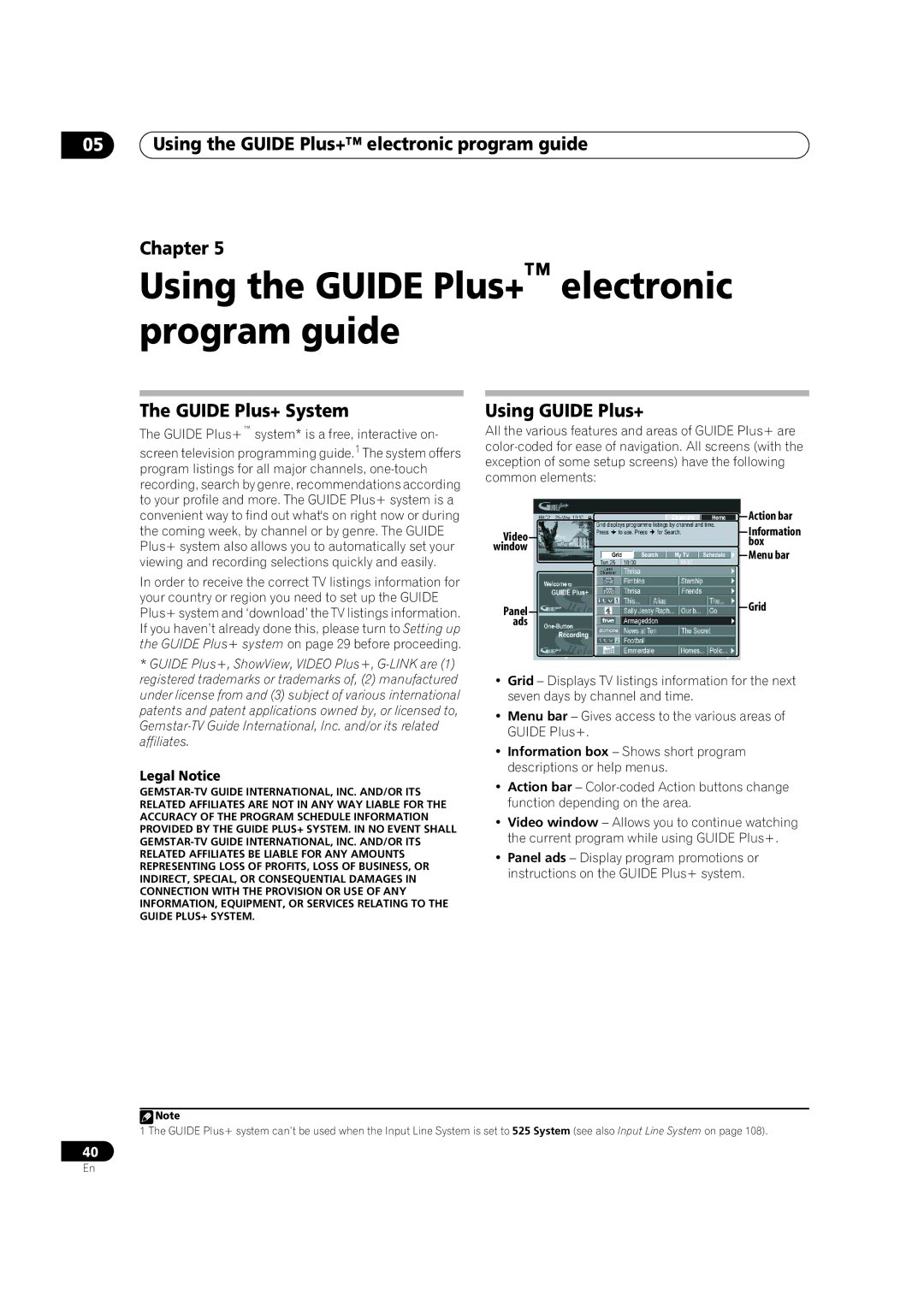 Pioneer DVR-920H Using the Guide Plus+ electronic program guide Chapter, Guide Plus+ System, Using Guide Plus+ 