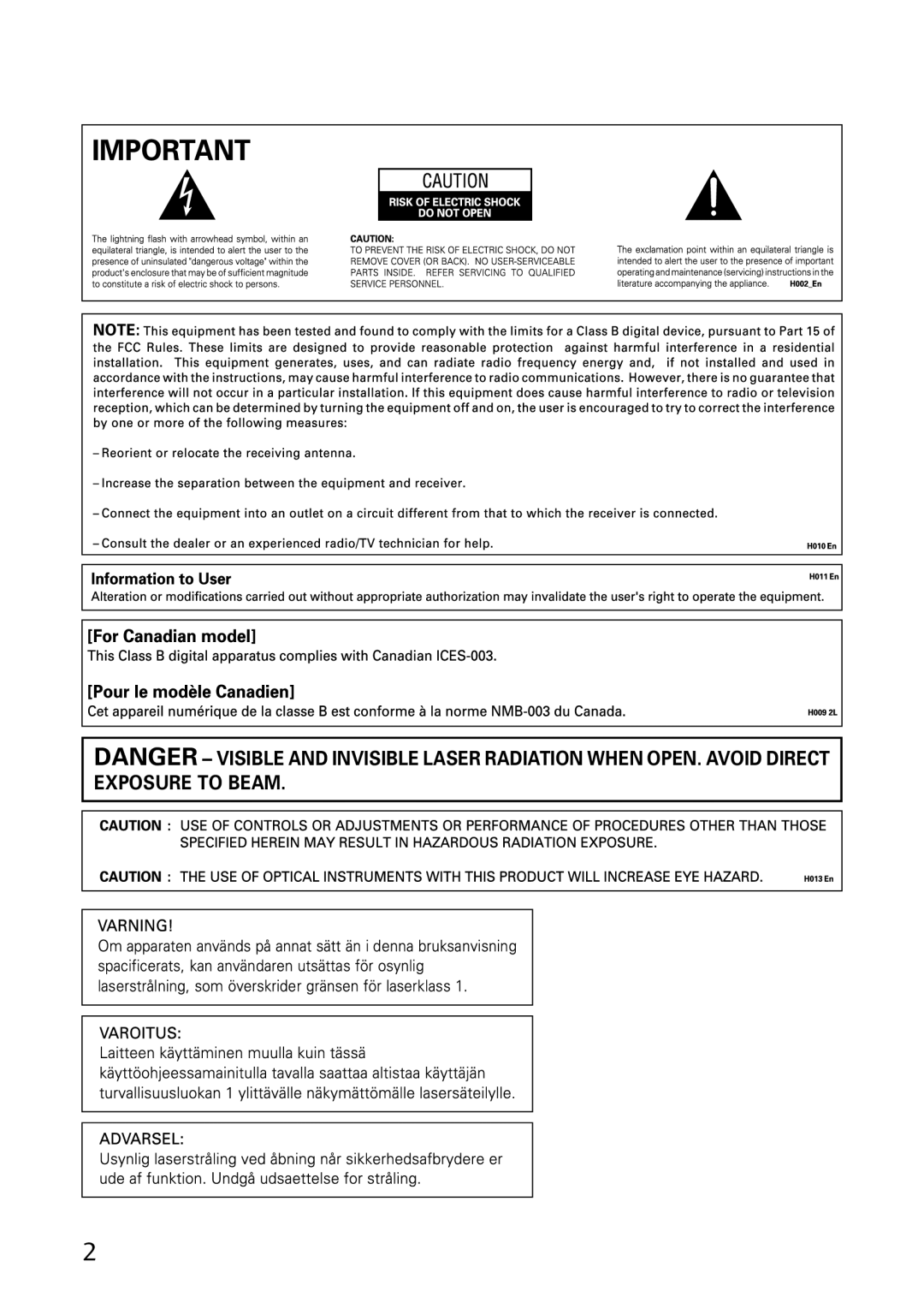 Pioneer DVR-A06 manual 