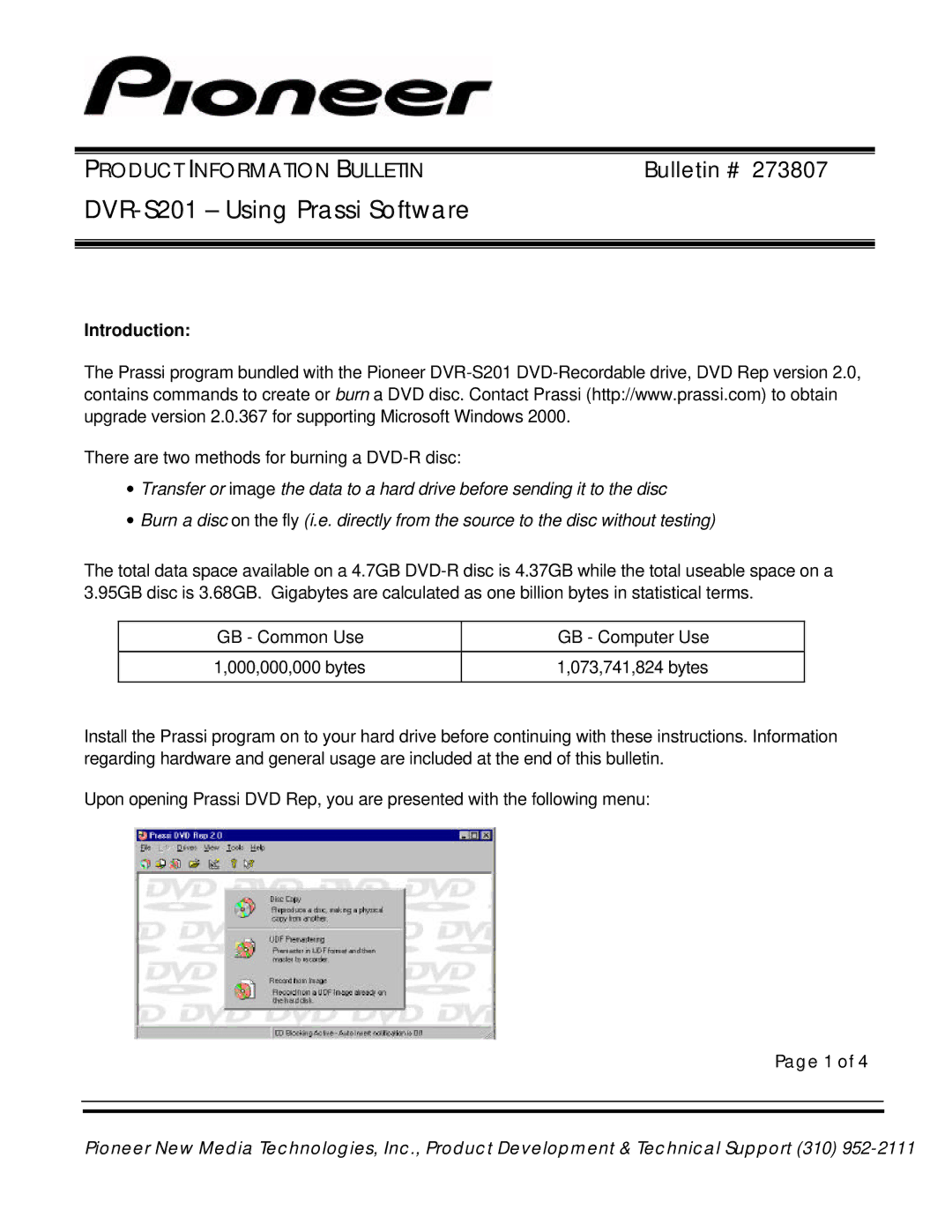 Pioneer DVR-S201 manual 