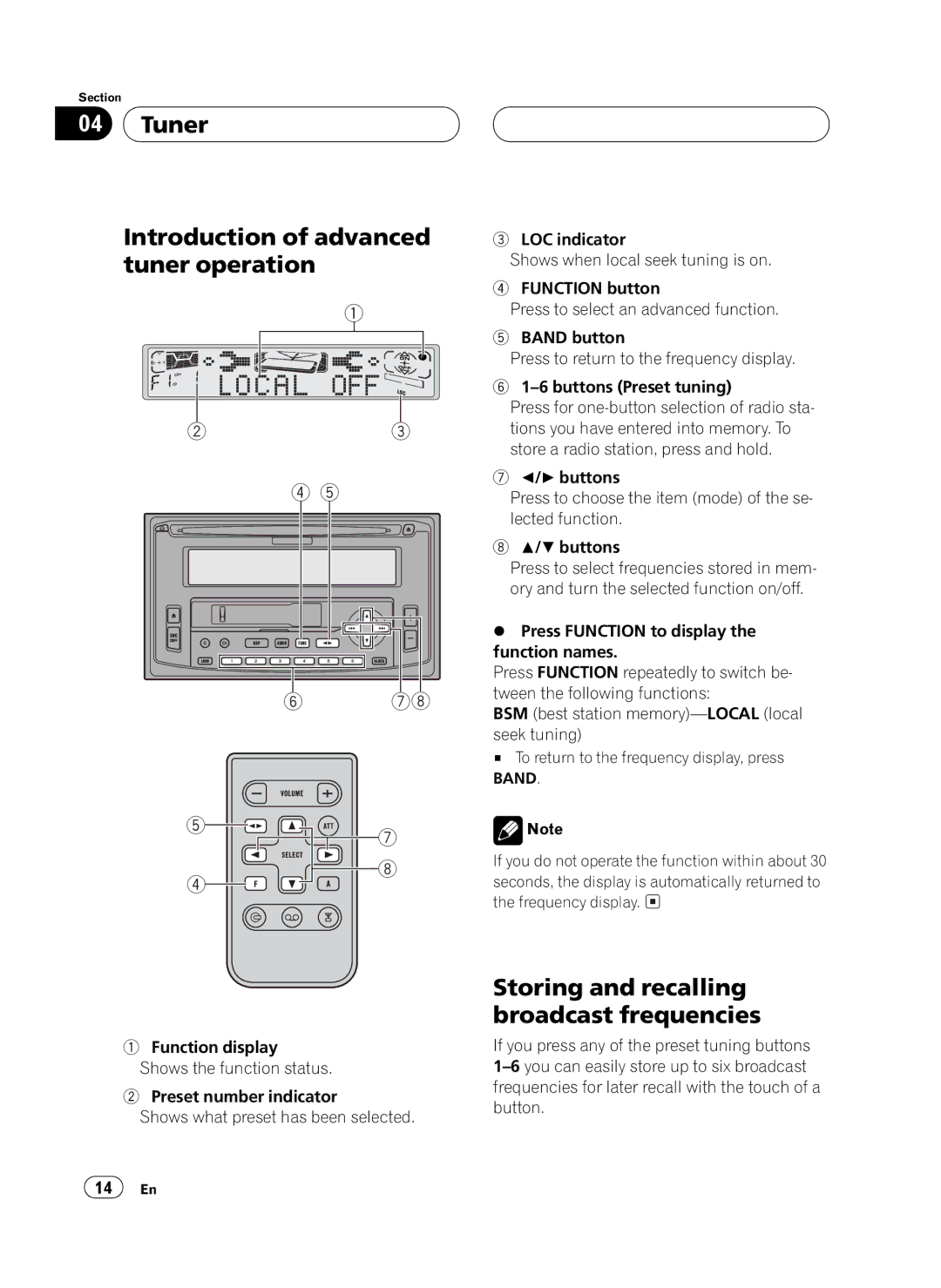 Pioneer FH-P4100 operation manual 