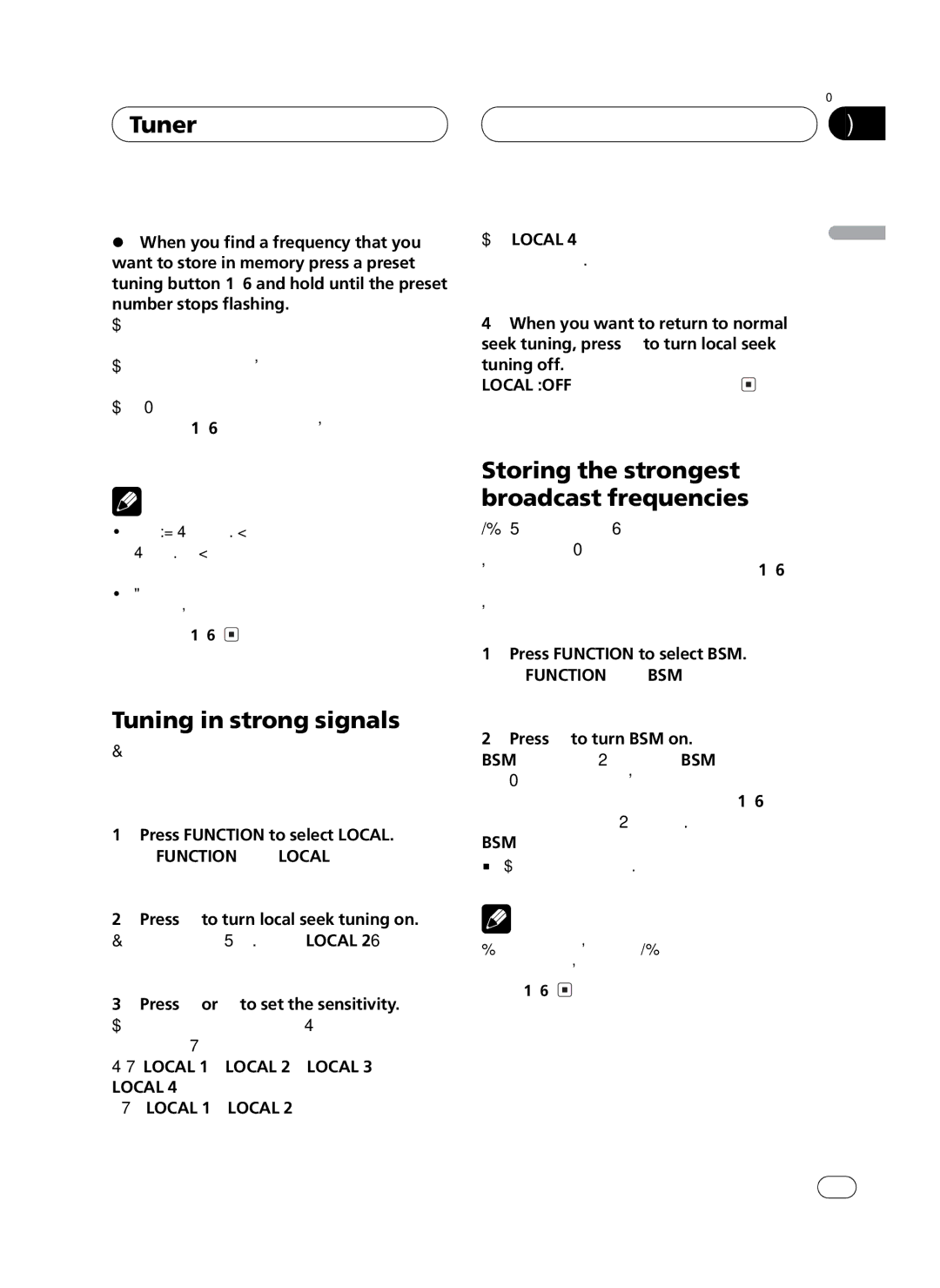 Pioneer FH-P4100 operation manual 