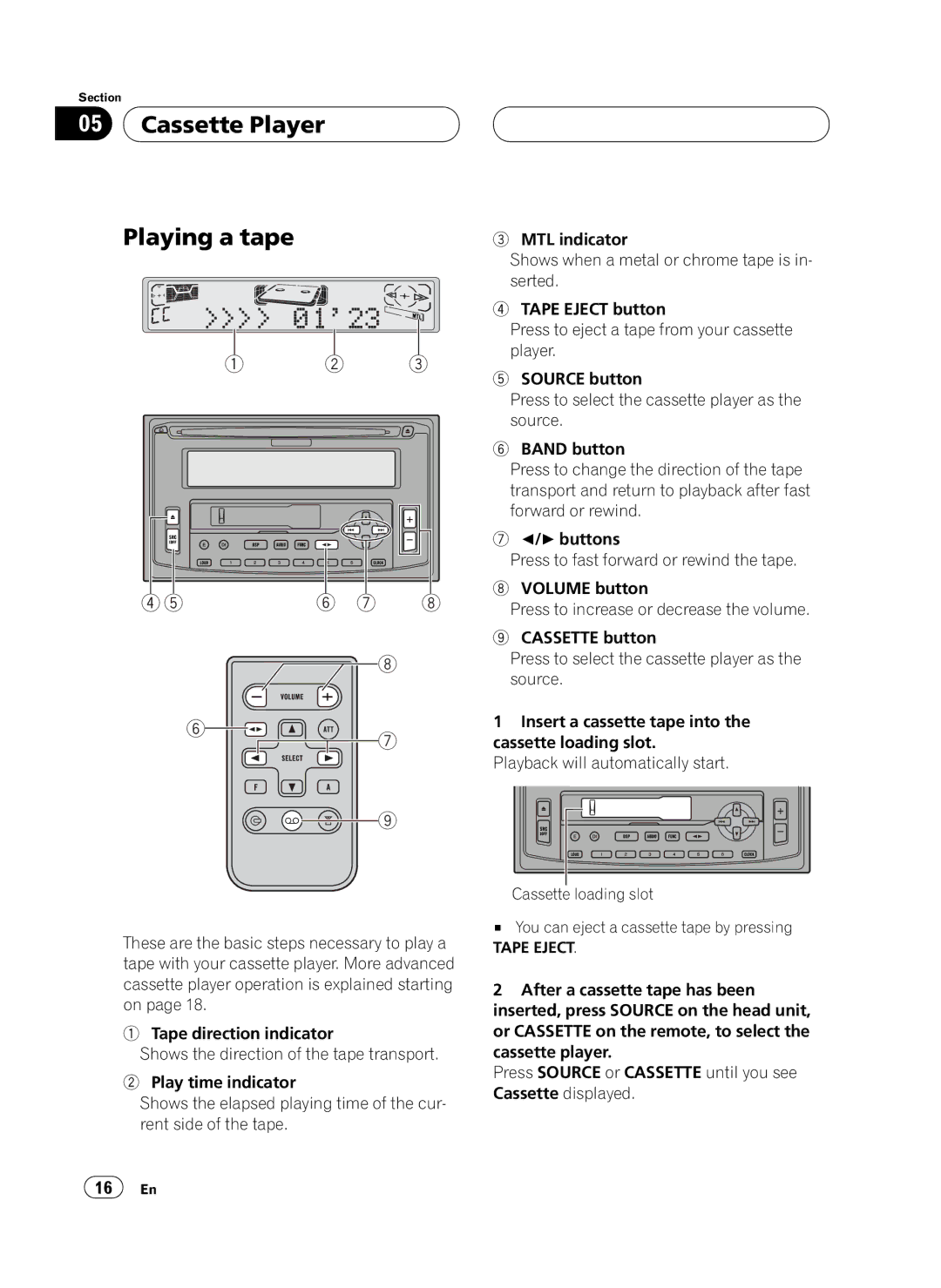 Pioneer FH-P4100 operation manual 