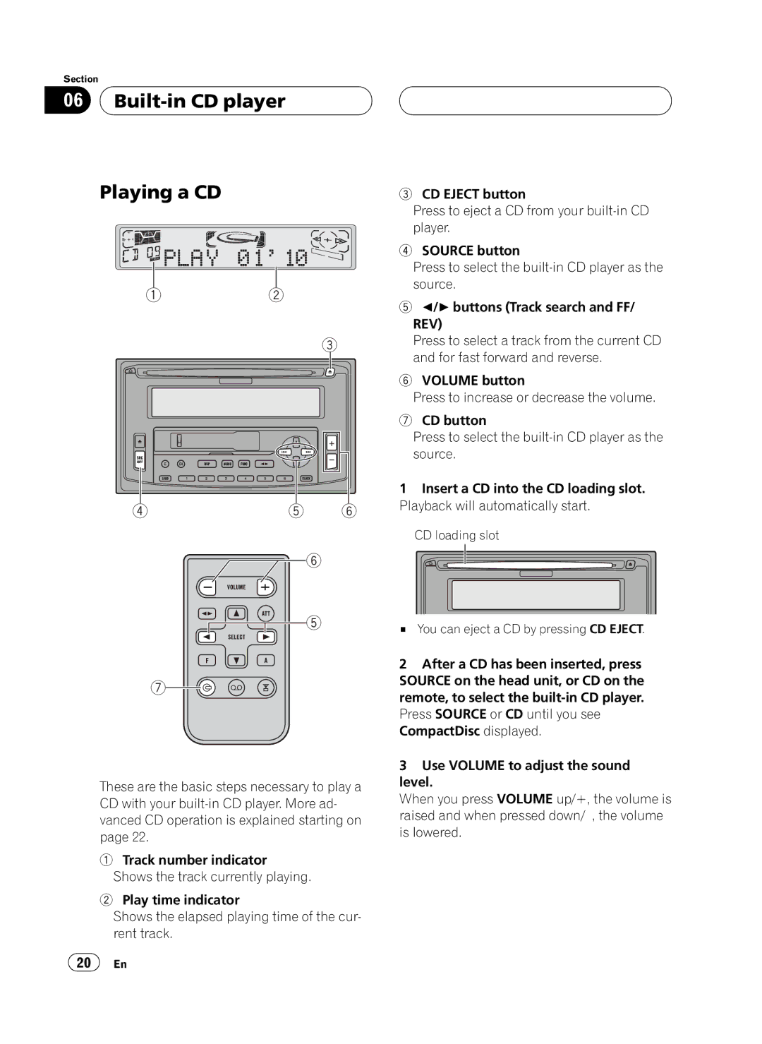 Pioneer FH-P4100 operation manual 