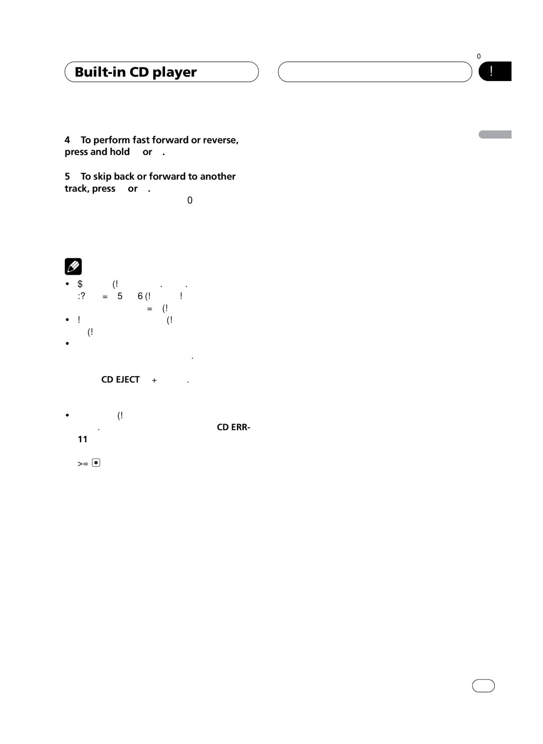 Pioneer FH-P4100 operation manual 