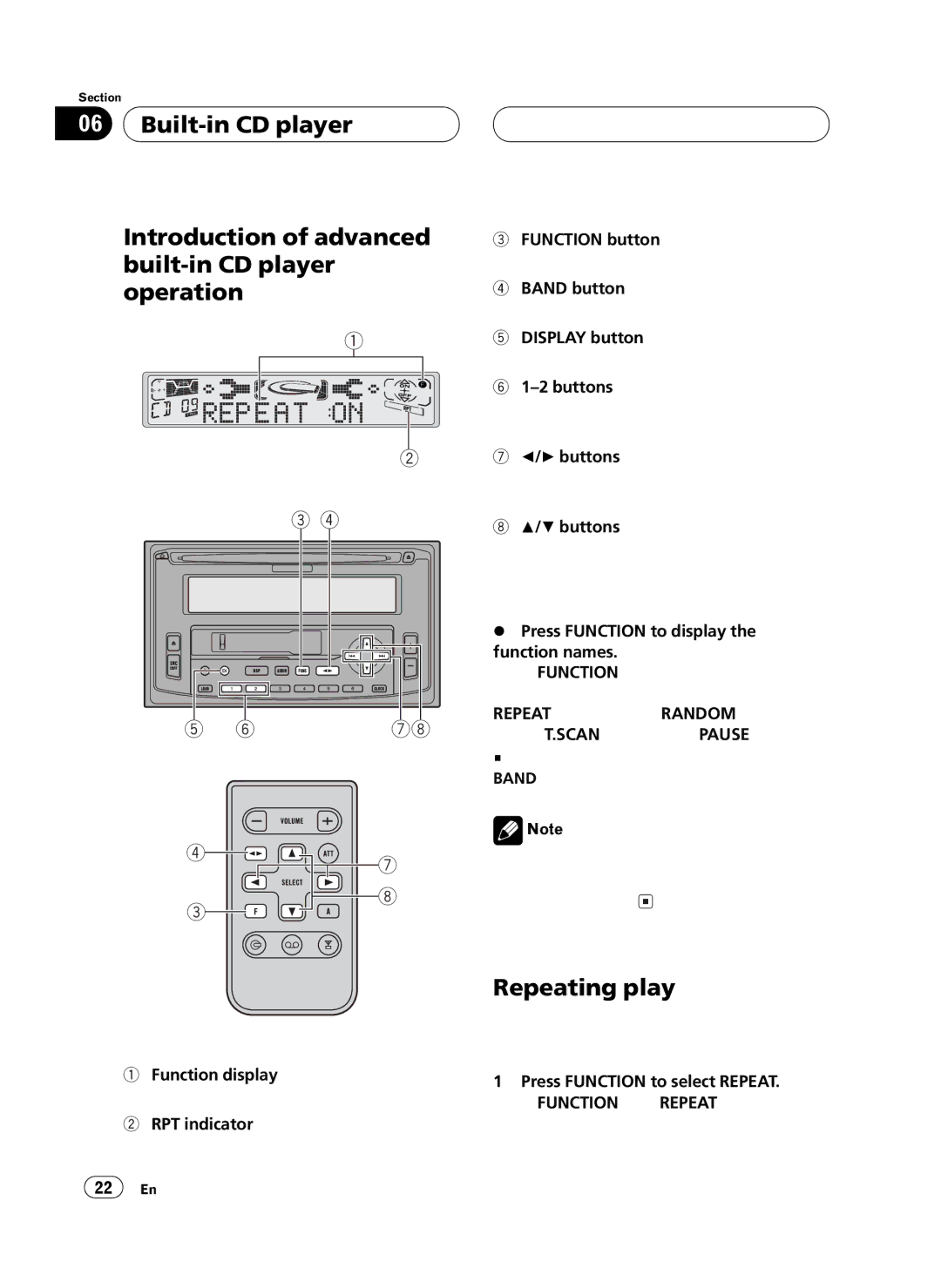 Pioneer FH-P4100 operation manual 