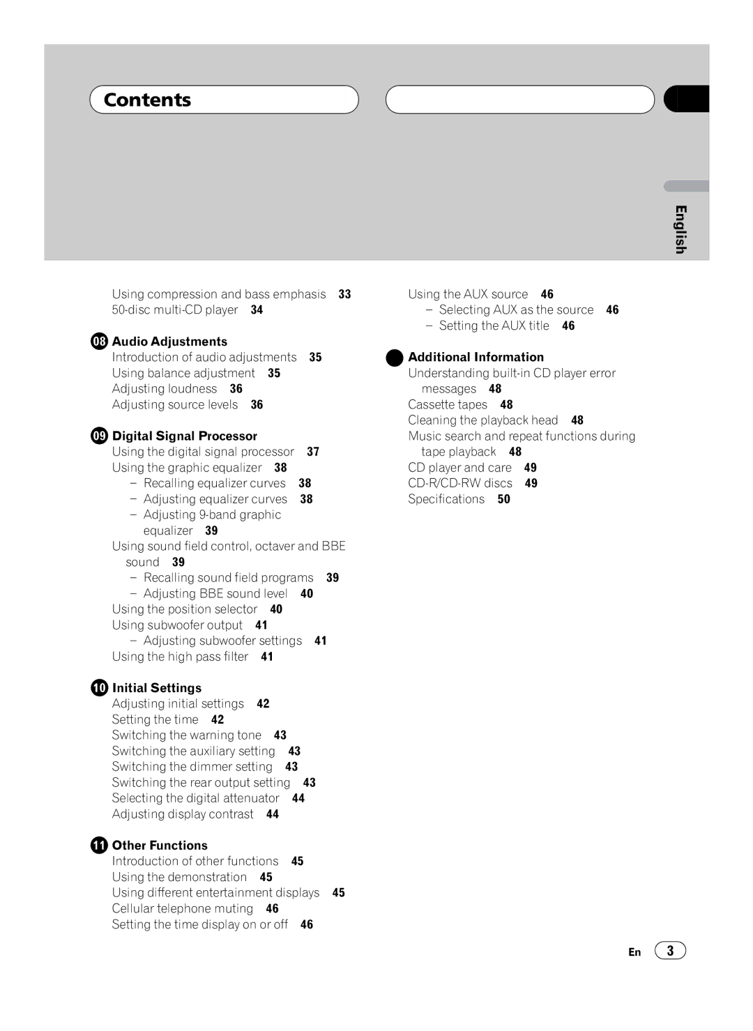 Pioneer FH-P4100 operation manual 