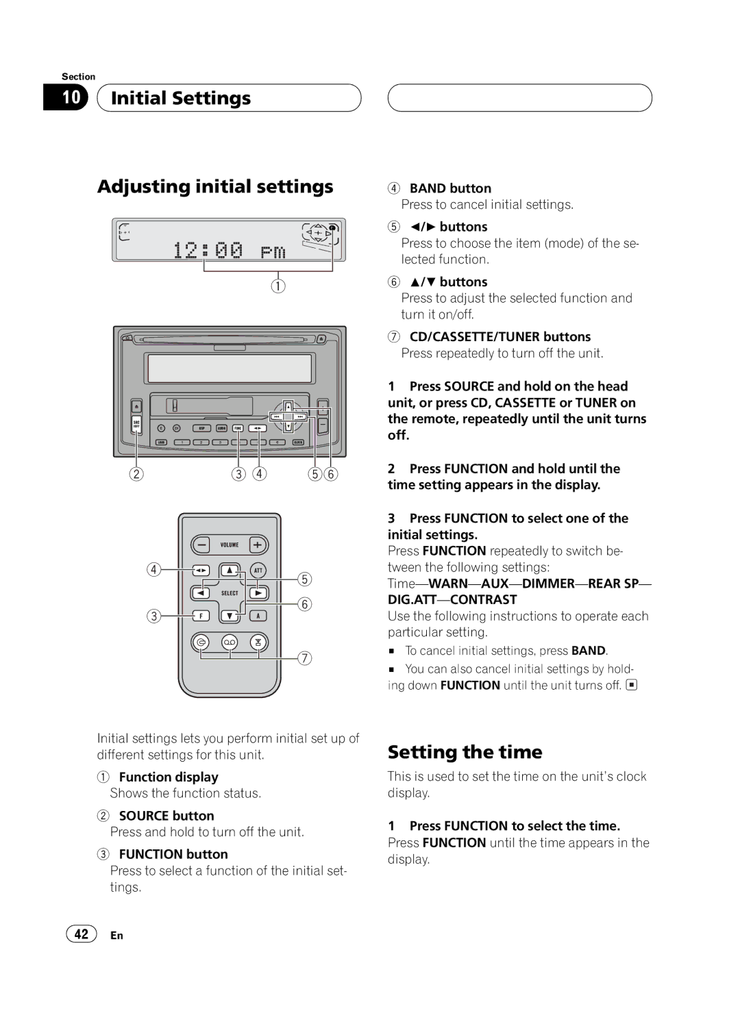 Pioneer FH-P4100 operation manual 