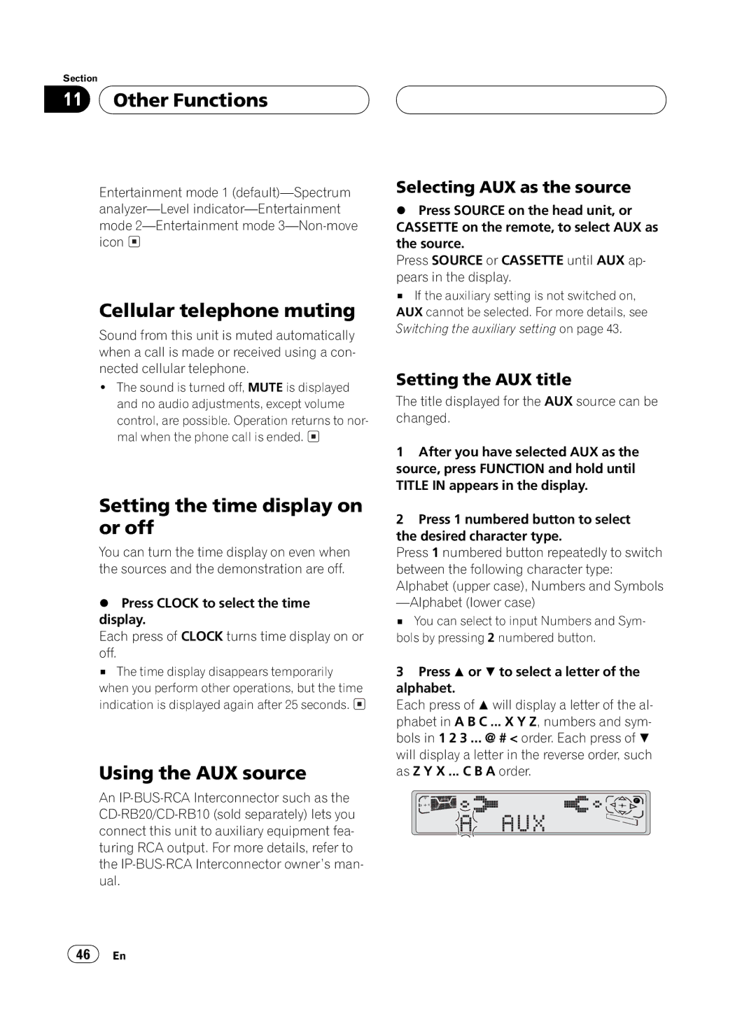 Pioneer FH-P4100 operation manual 