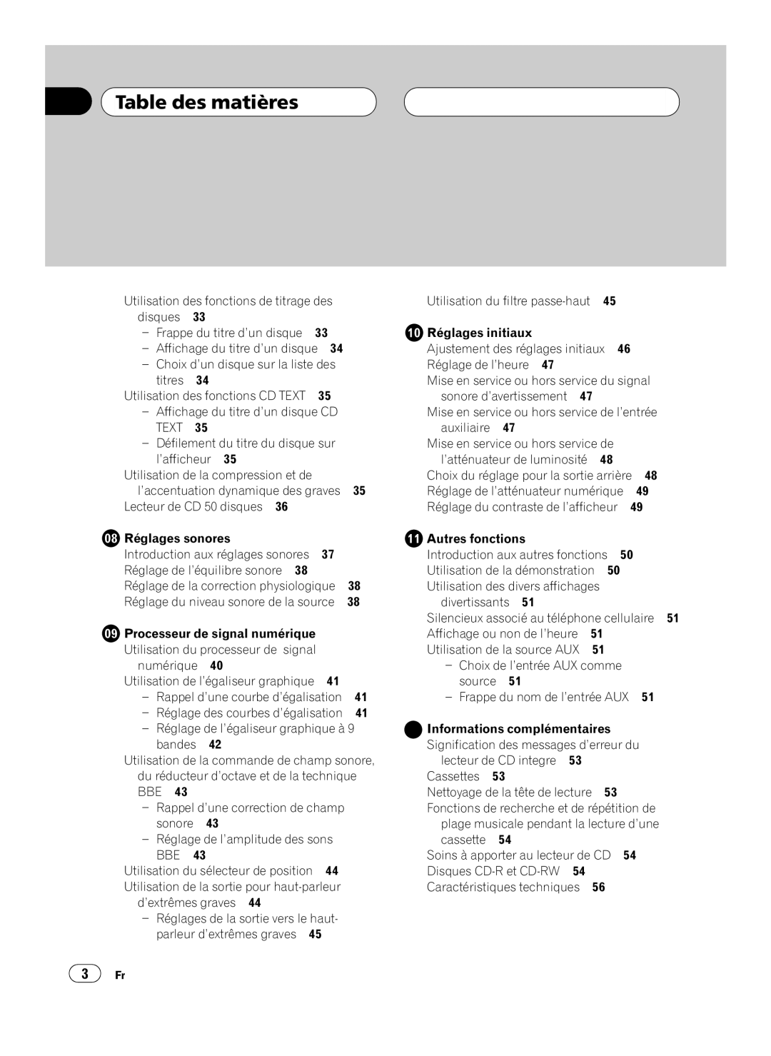 Pioneer FH-P4100 operation manual 