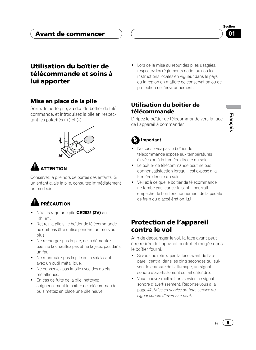 Pioneer FH-P4100 operation manual 