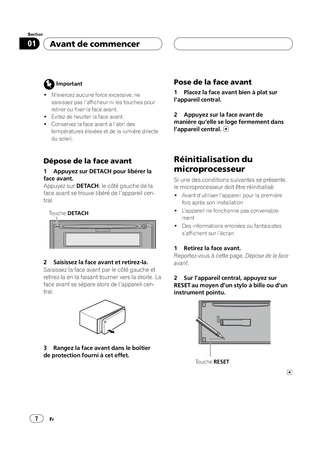 Pioneer FH-P4100 operation manual 