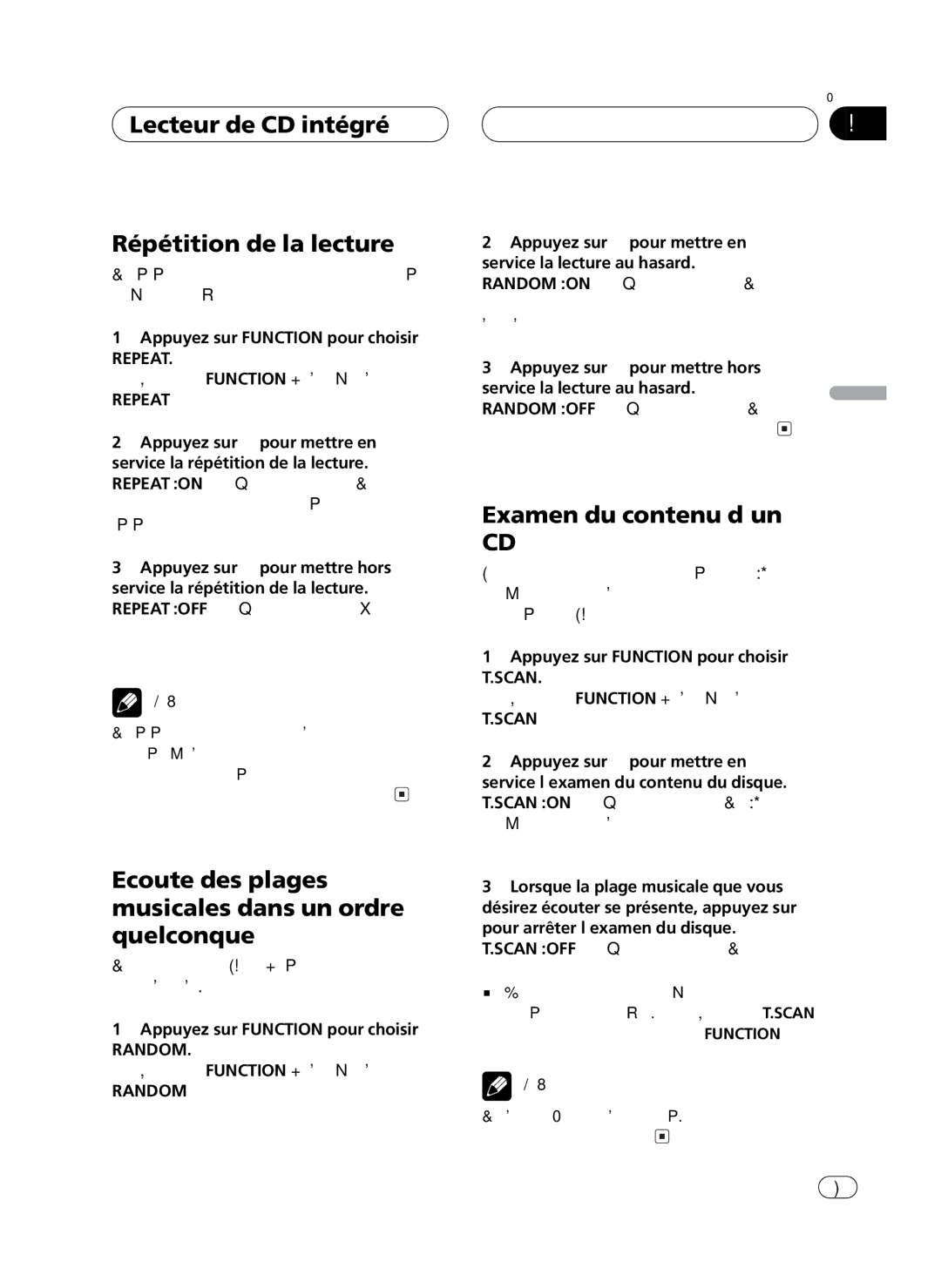 Pioneer FH-P4100 operation manual 