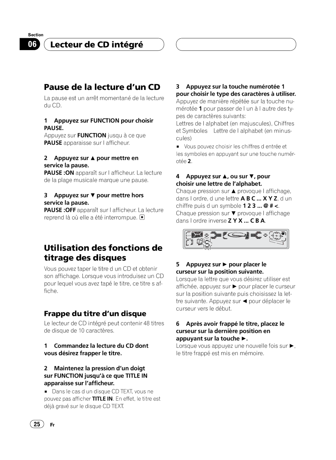 Pioneer FH-P4100 operation manual 