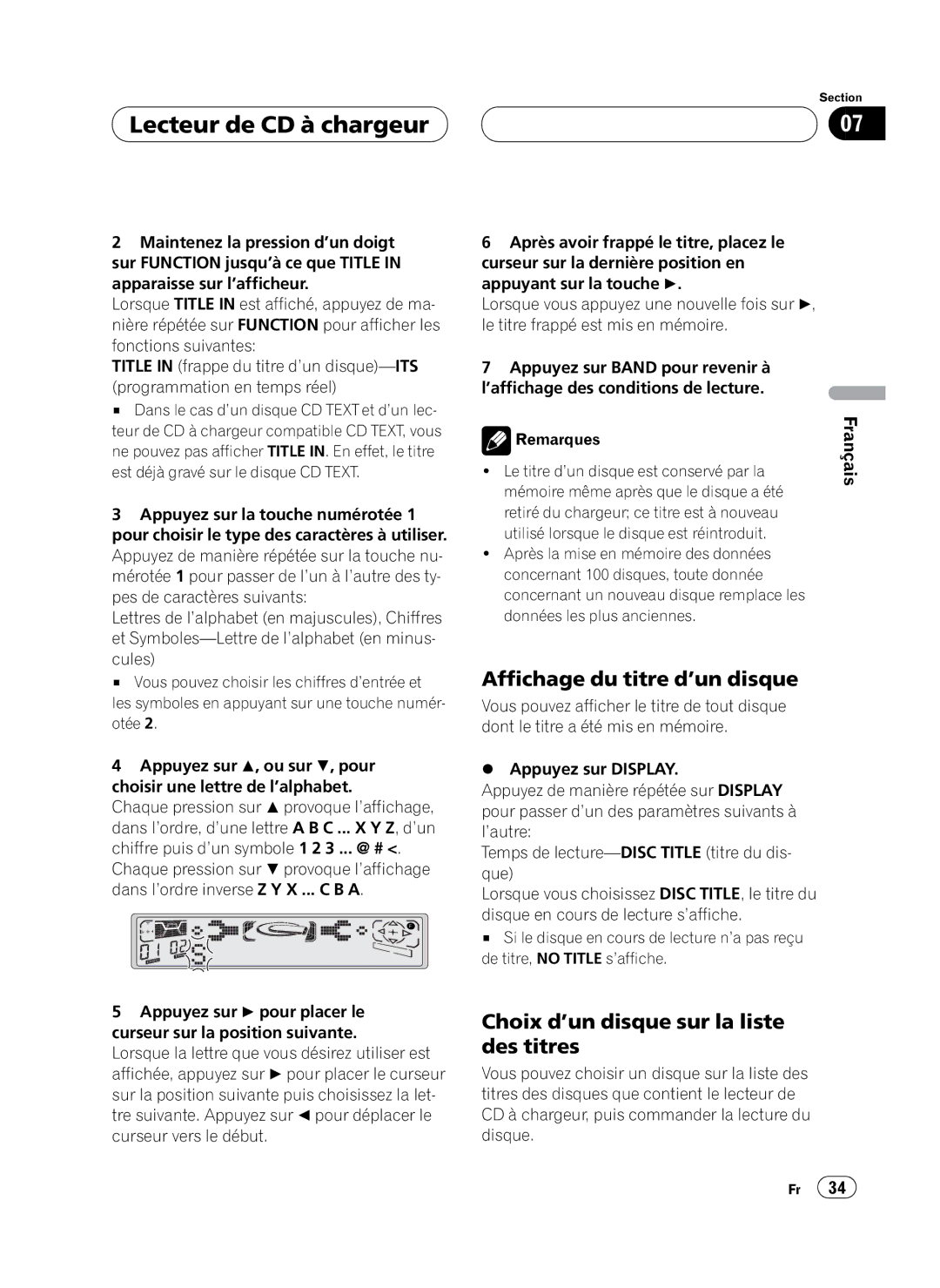 Pioneer FH-P4100 operation manual 