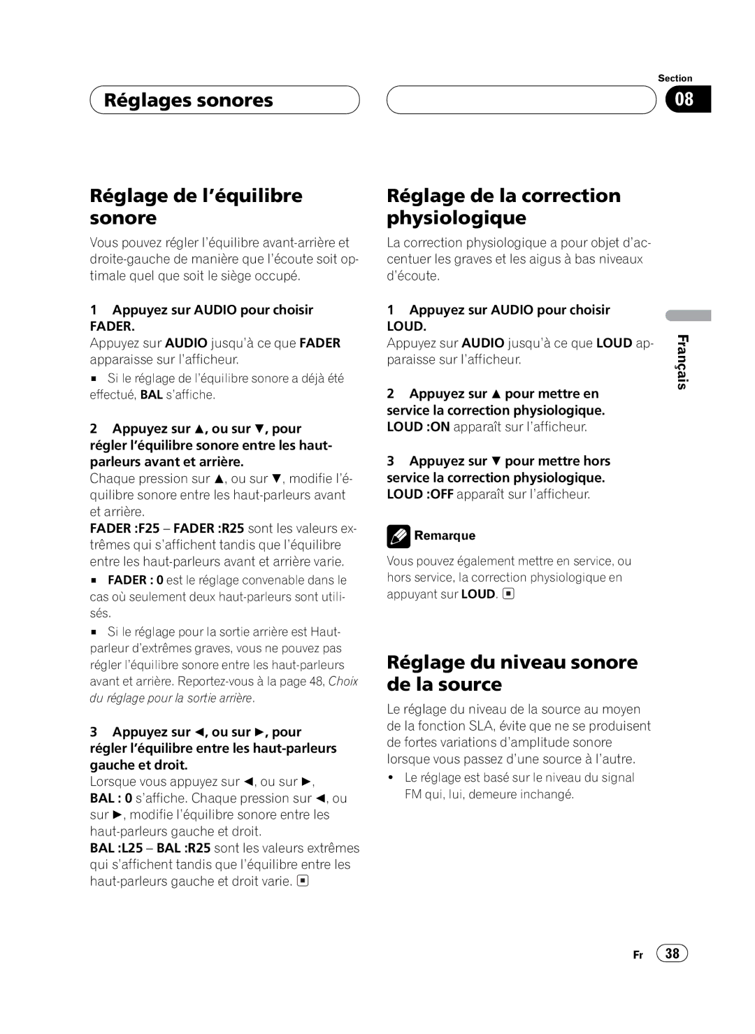 Pioneer FH-P4100 operation manual 