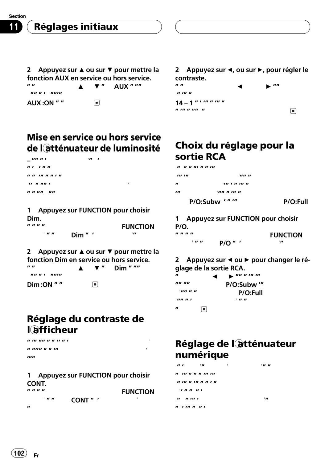 Pioneer FH-P4200MP operation manual 