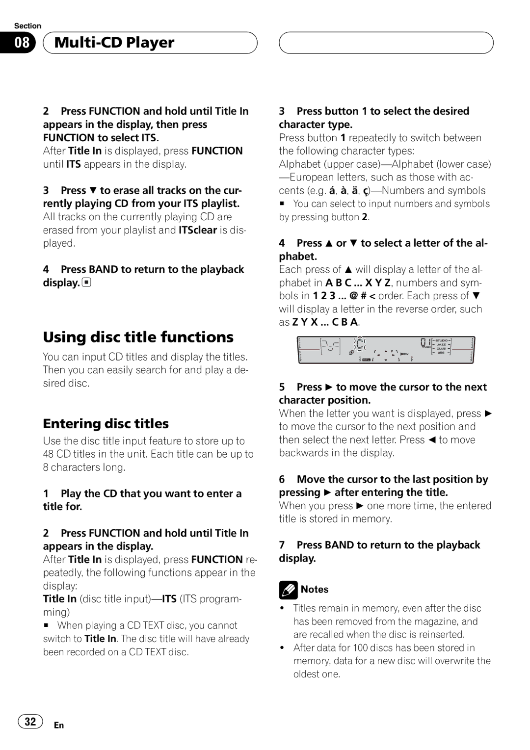 Pioneer FH-P4200MP operation manual 