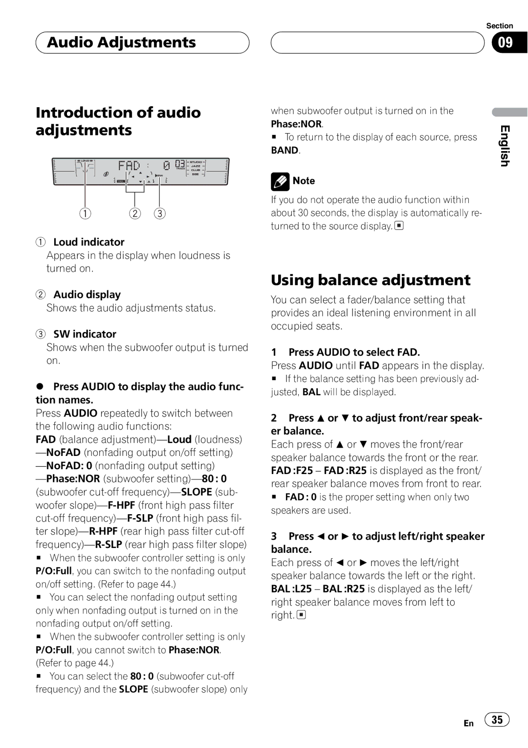 Pioneer FH-P4200MP operation manual 