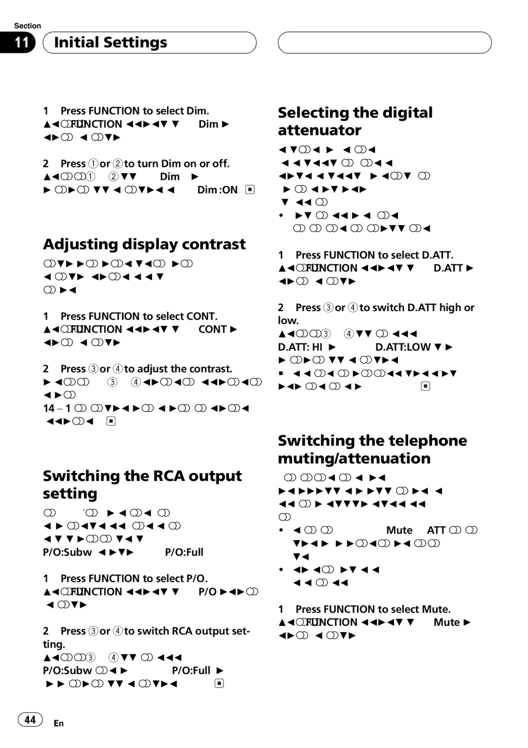 Pioneer FH-P4200MP operation manual 