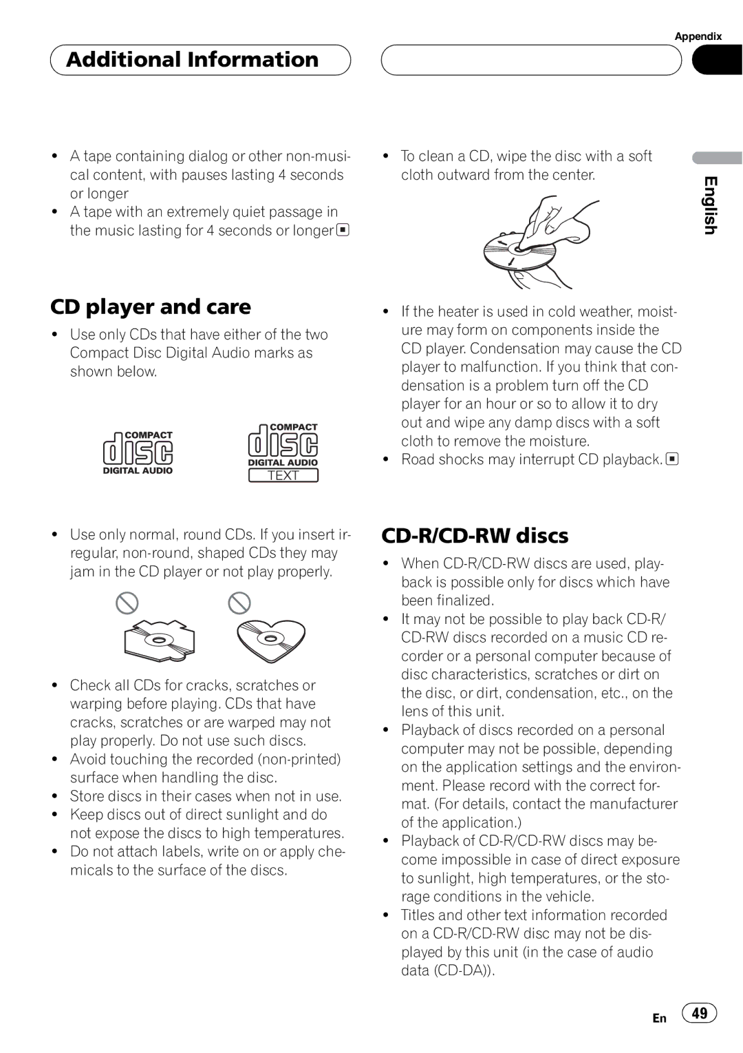 Pioneer FH-P4200MP operation manual 