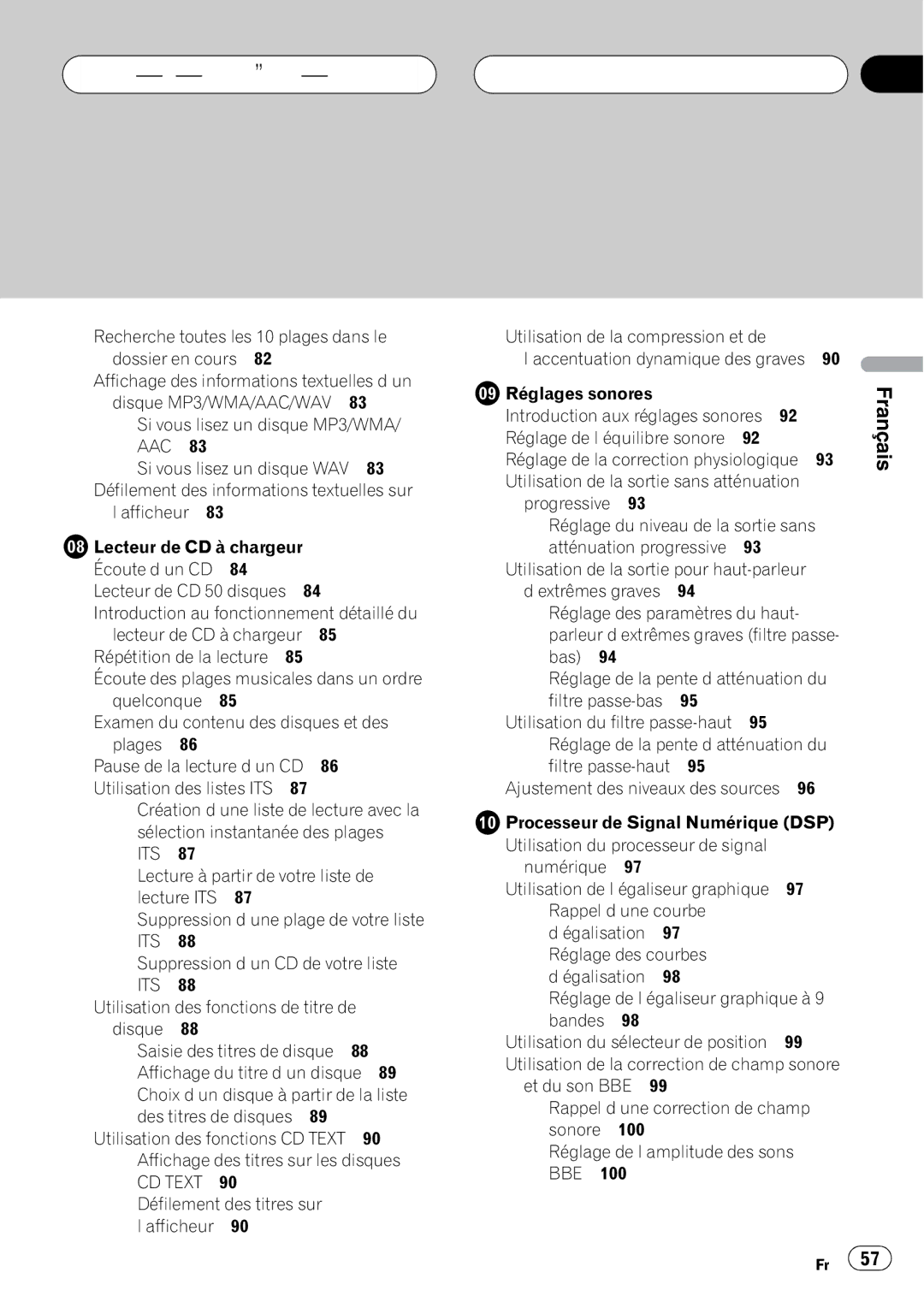 Pioneer FH-P4200MP operation manual 