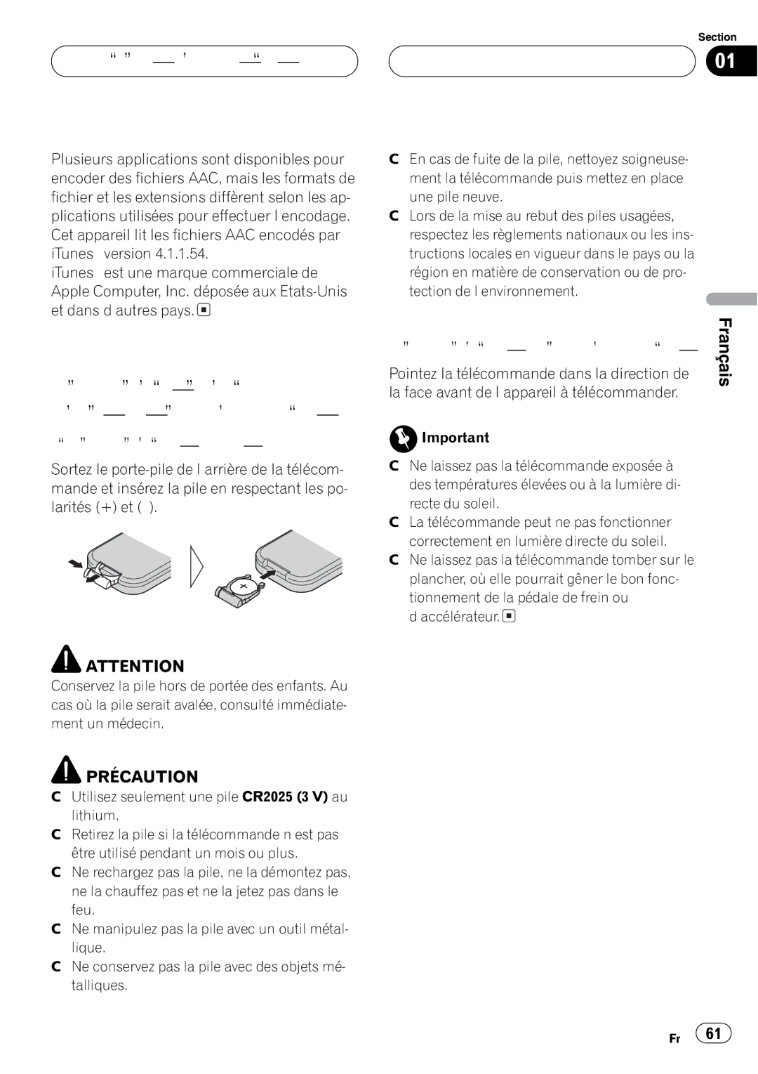 Pioneer FH-P4200MP operation manual 