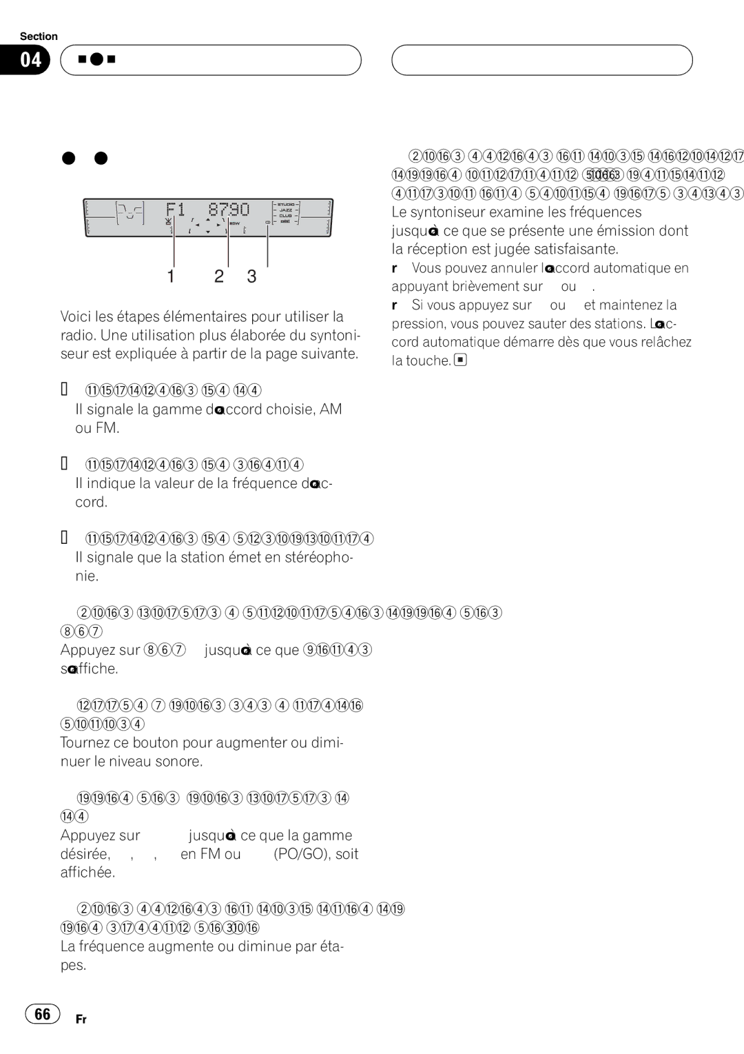 Pioneer FH-P4200MP operation manual 