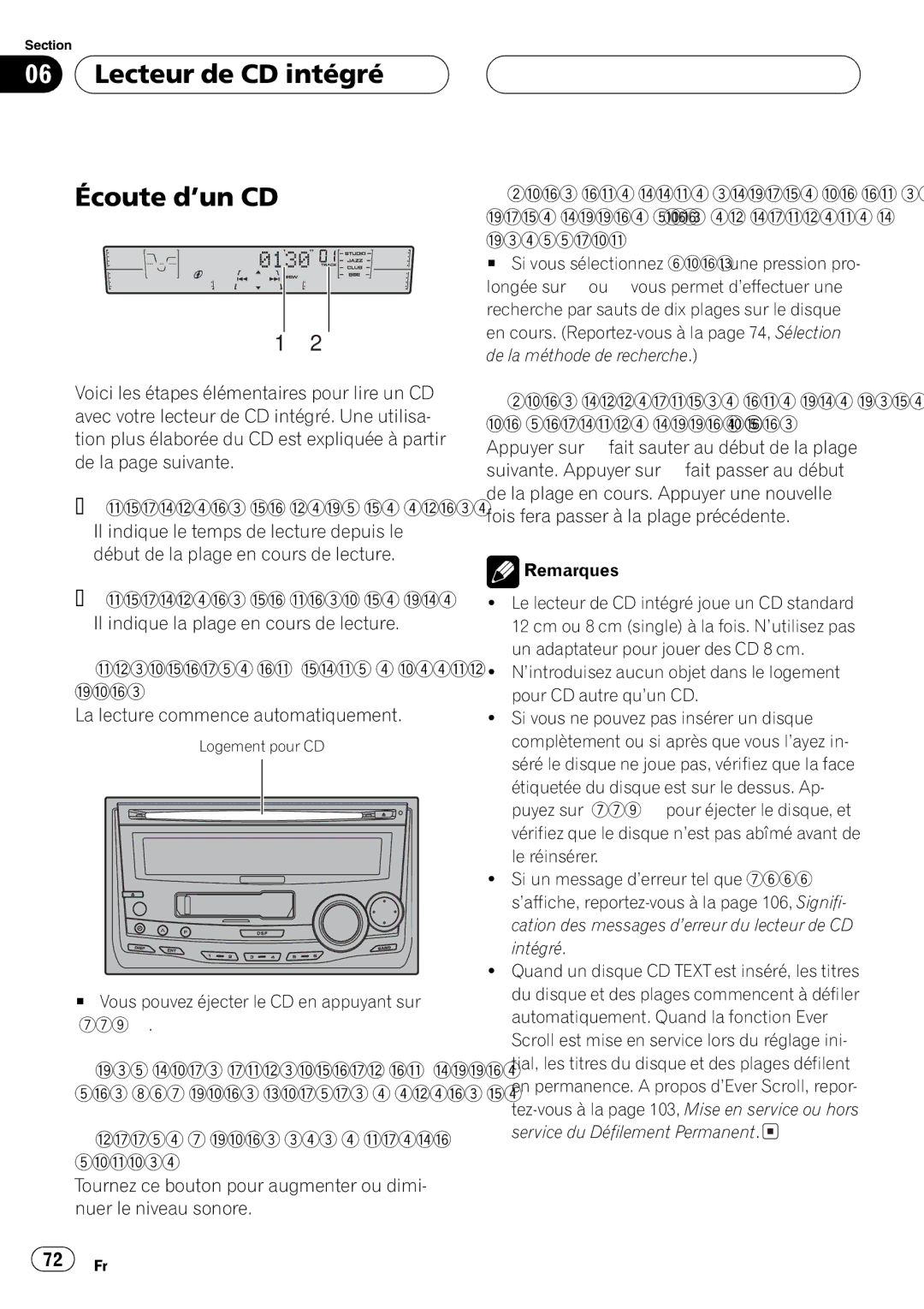 Pioneer FH-P4200MP operation manual 