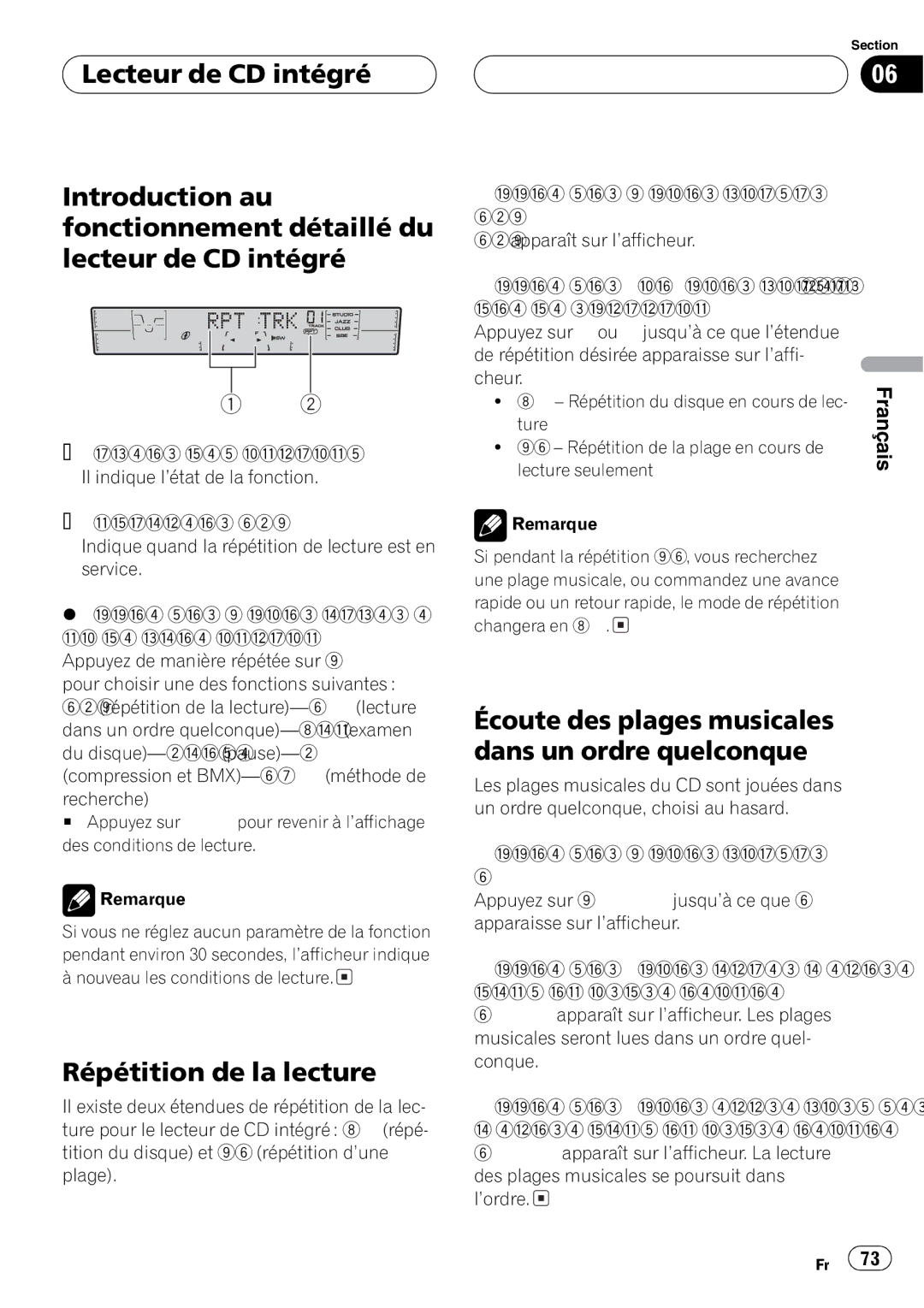 Pioneer FH-P4200MP operation manual 