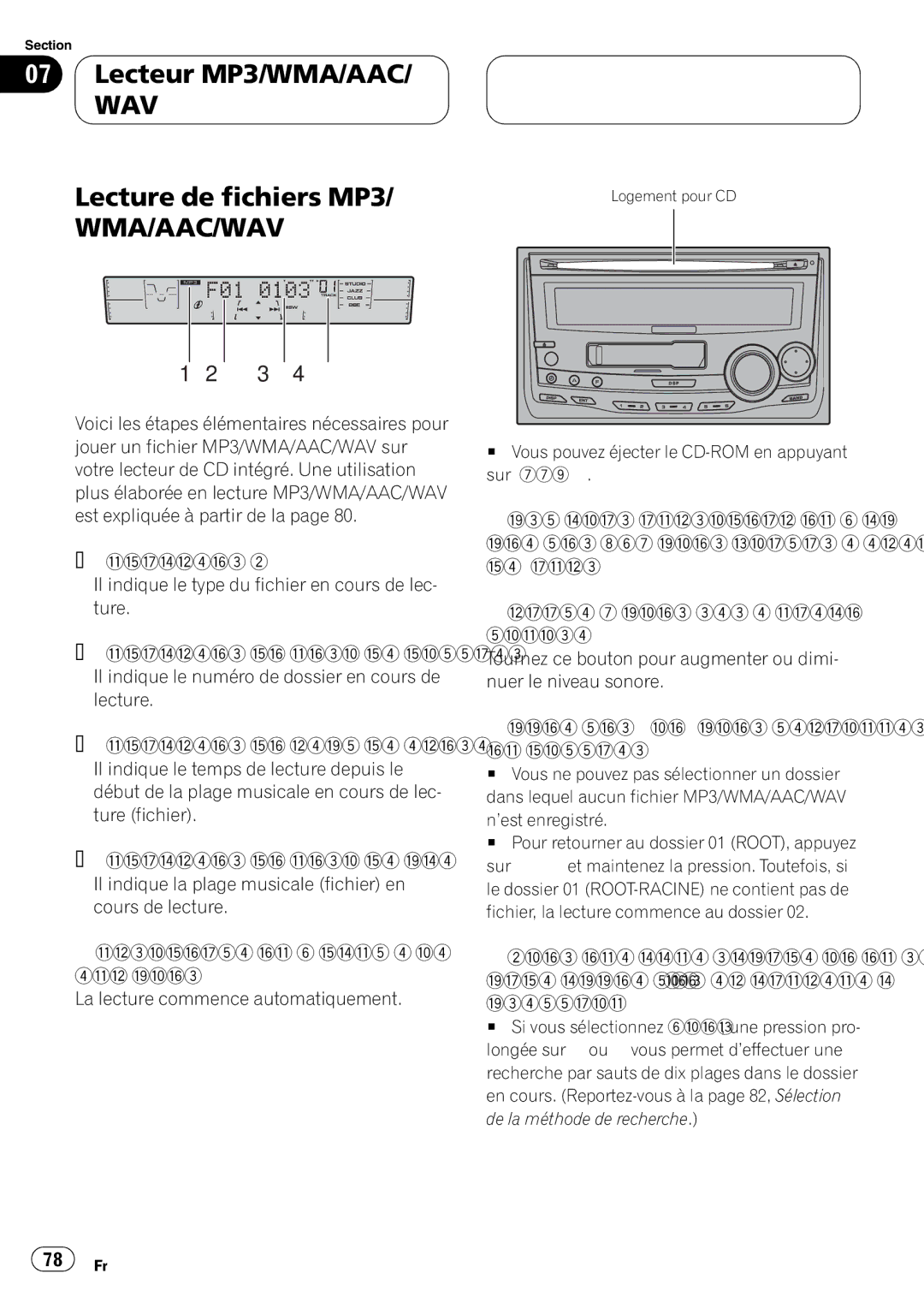 Pioneer FH-P4200MP operation manual 