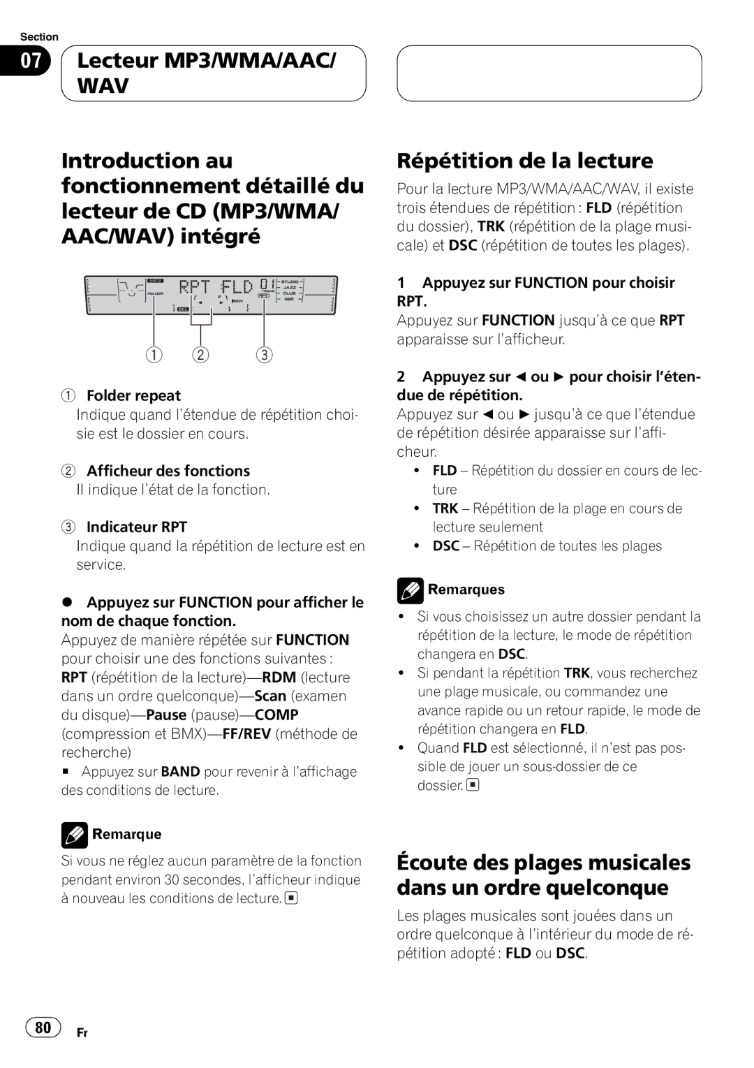 Pioneer FH-P4200MP operation manual 