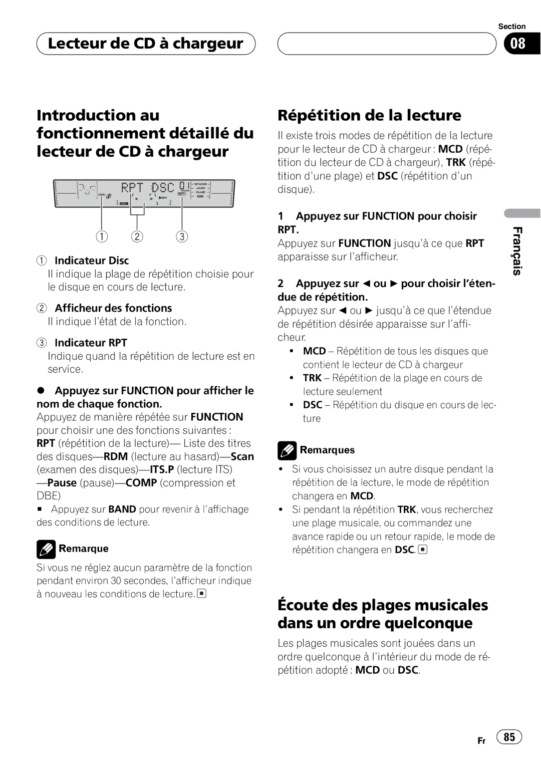 Pioneer FH-P4200MP operation manual 