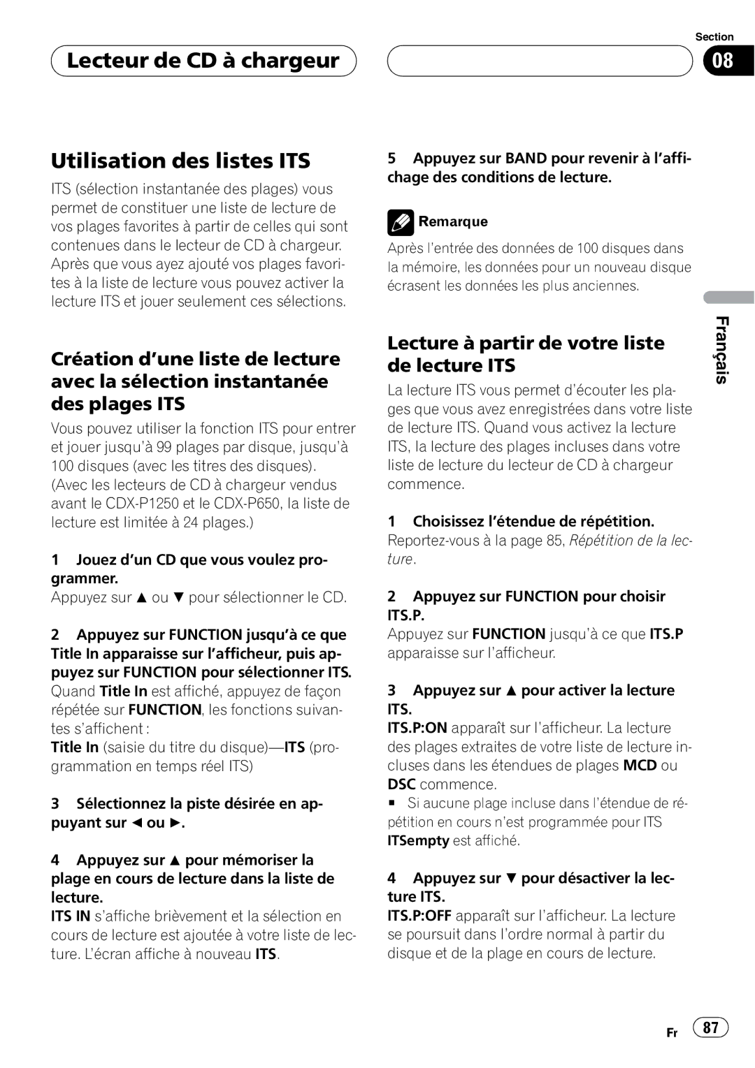 Pioneer FH-P4200MP operation manual 