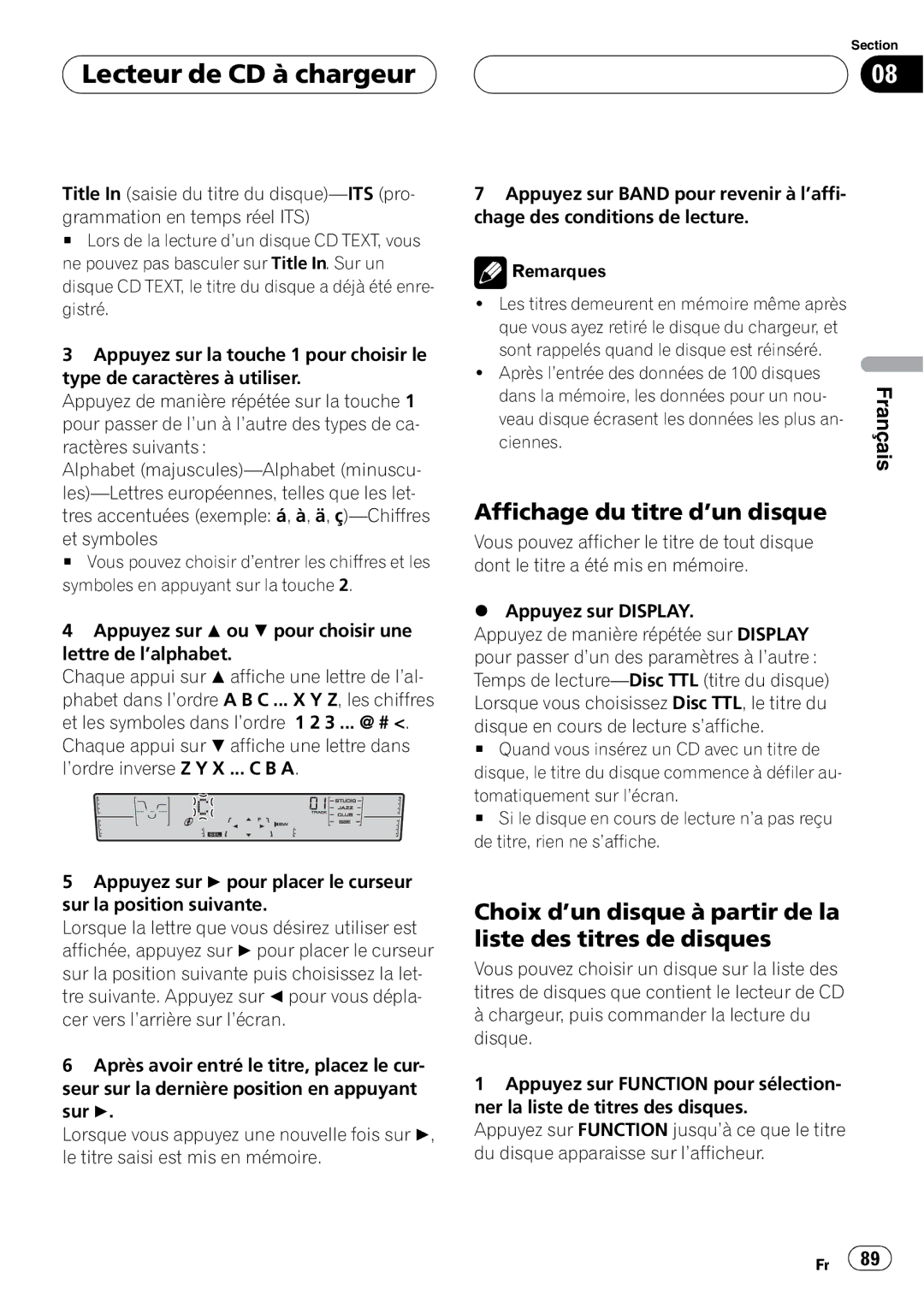 Pioneer FH-P4200MP operation manual 