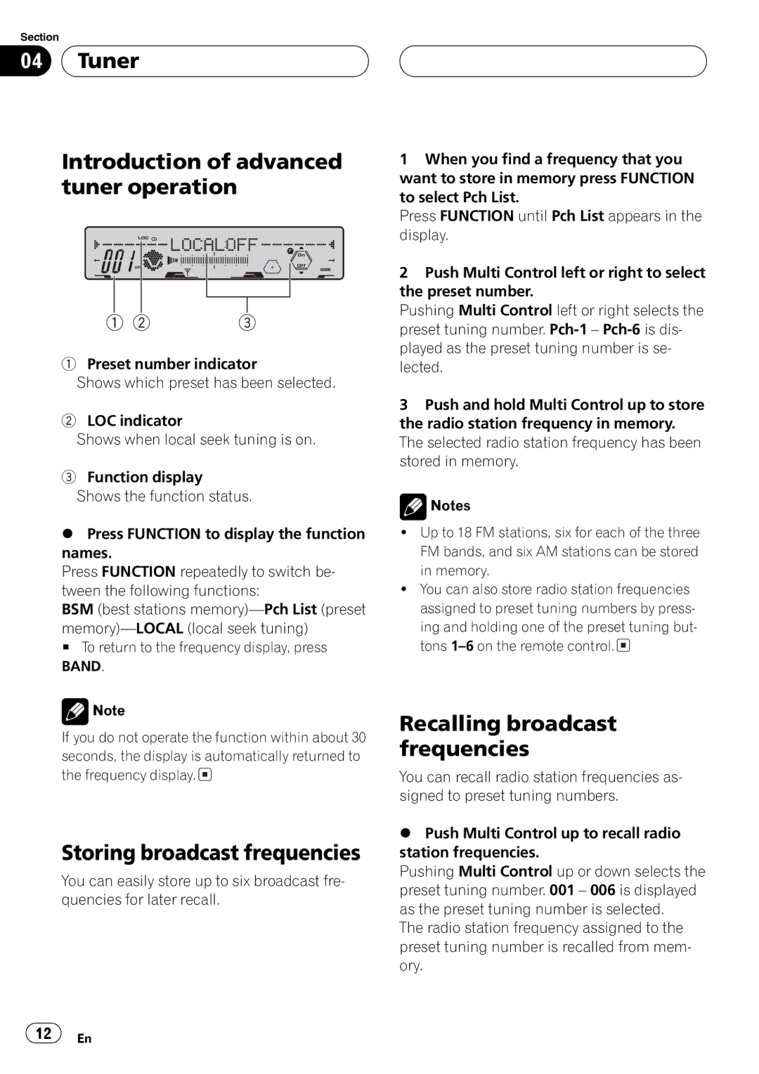 Pioneer FH-P5000MP operation manual 