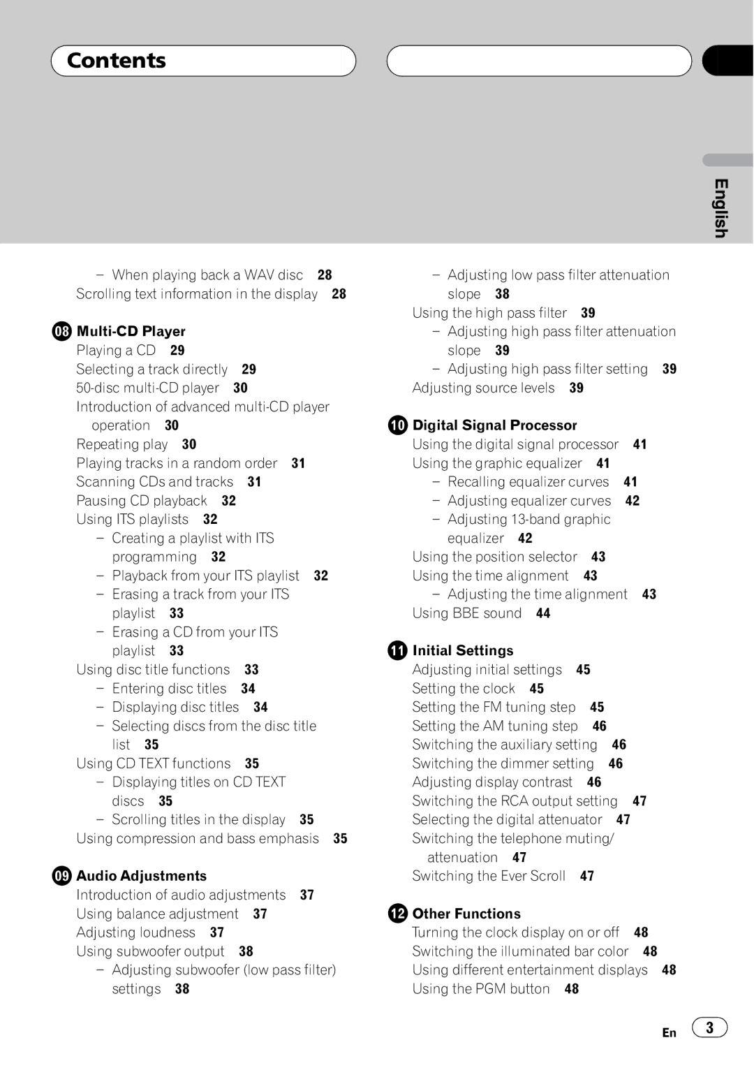 Pioneer FH-P5000MP operation manual 