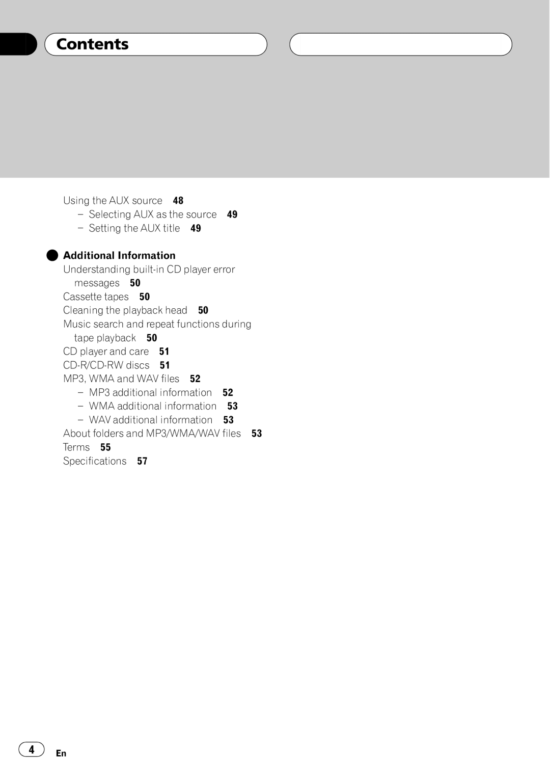 Pioneer FH-P5000MP operation manual 