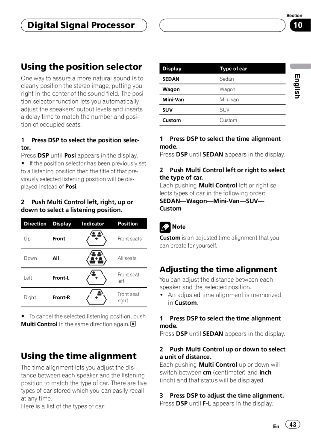 Pioneer FH-P5000MP operation manual 