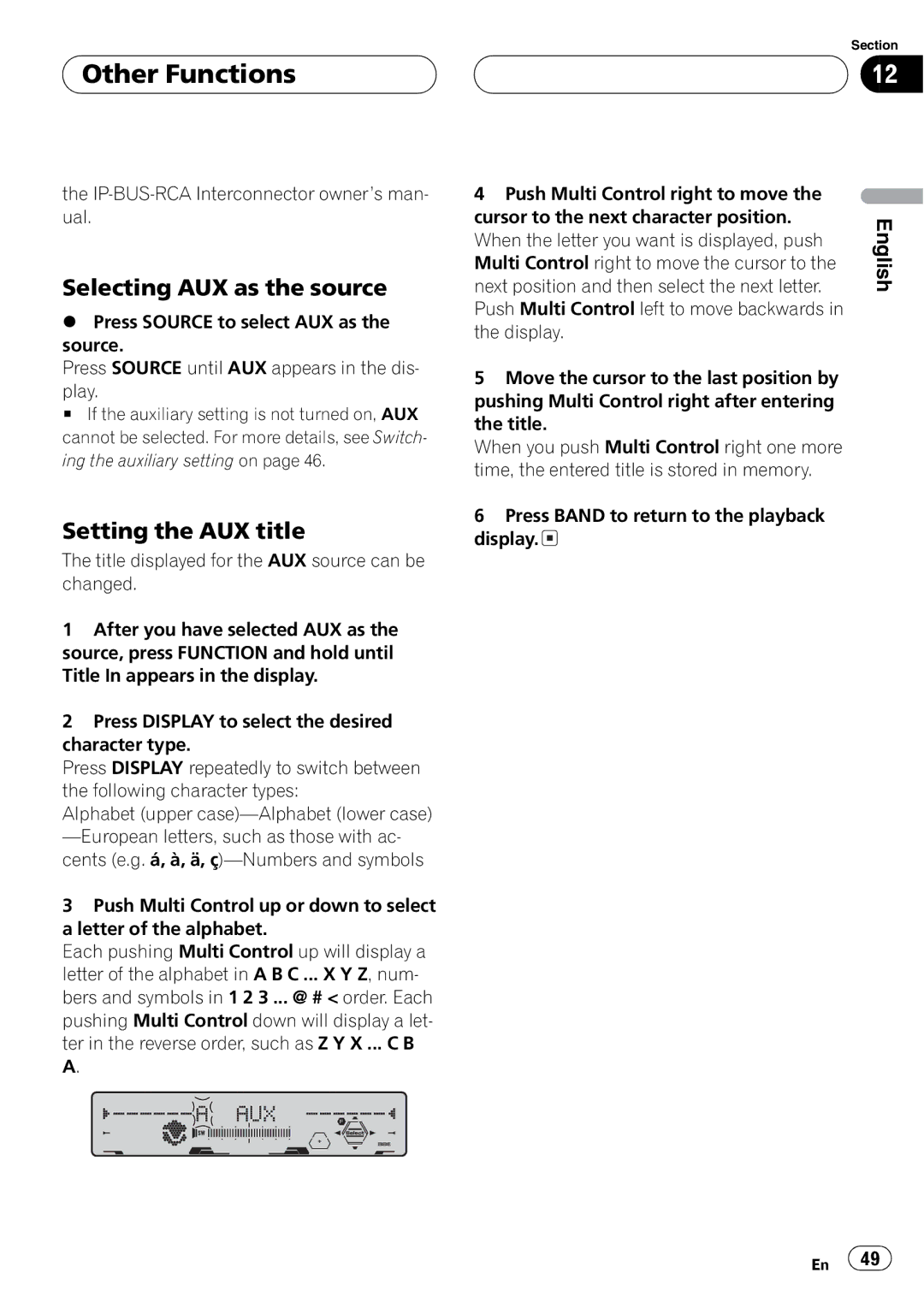 Pioneer FH-P5000MP operation manual 